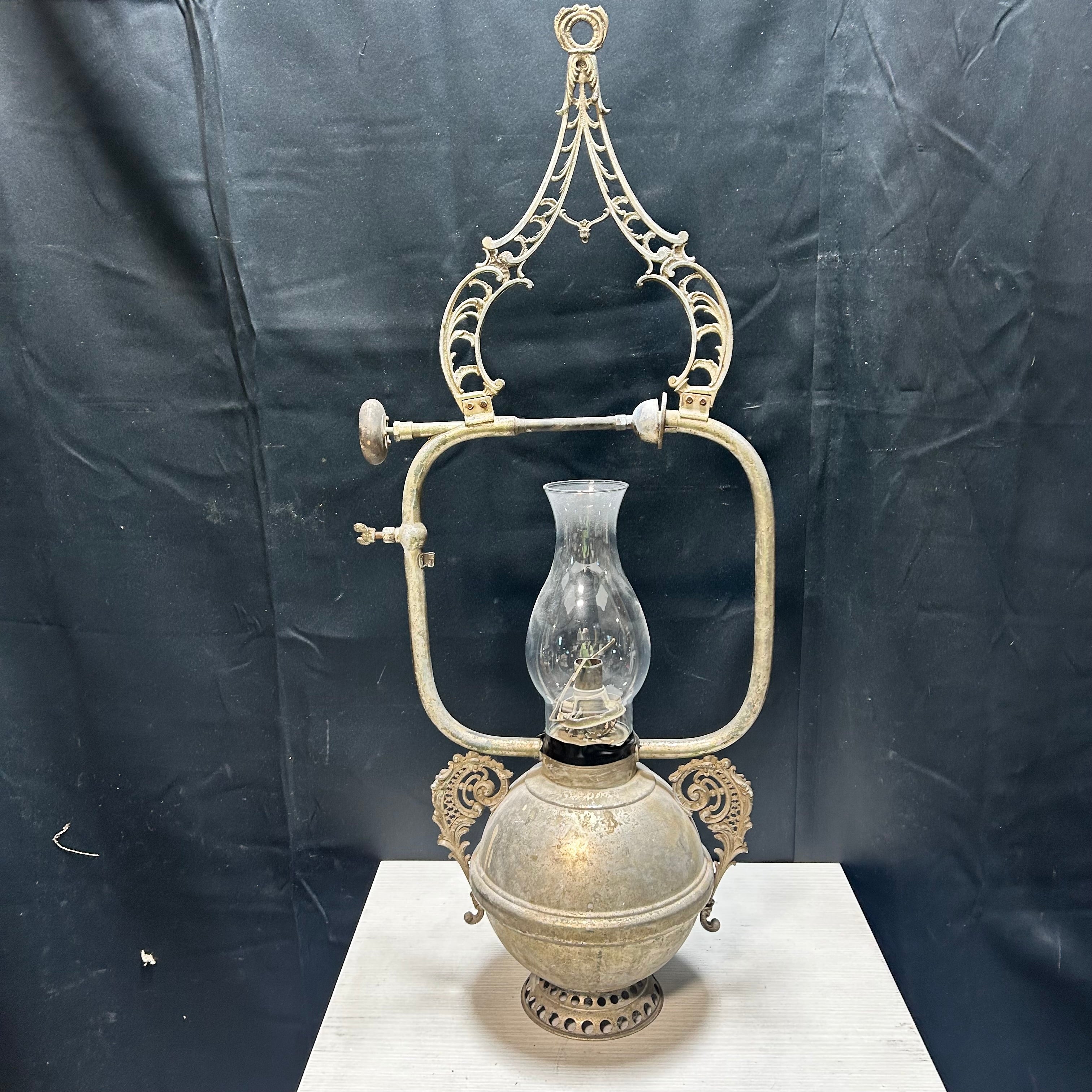 Antique Coleman Arc Lamp  13.5"x 32.5"