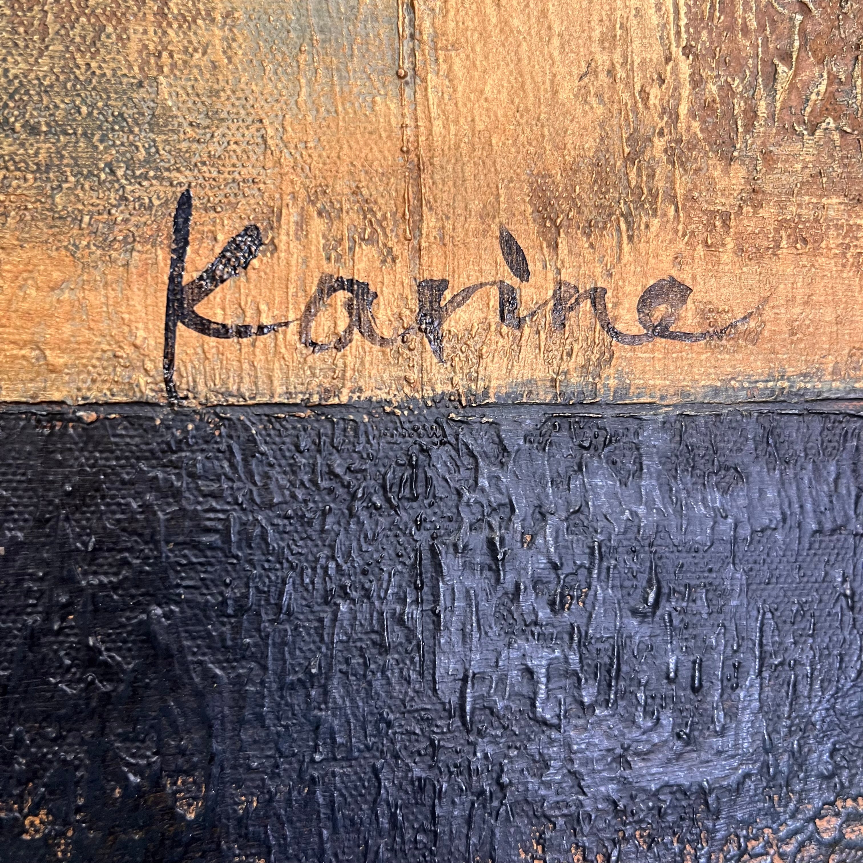 Karine Original Abstract Acrylic on Canvas Wall Decor; 36"x 36"