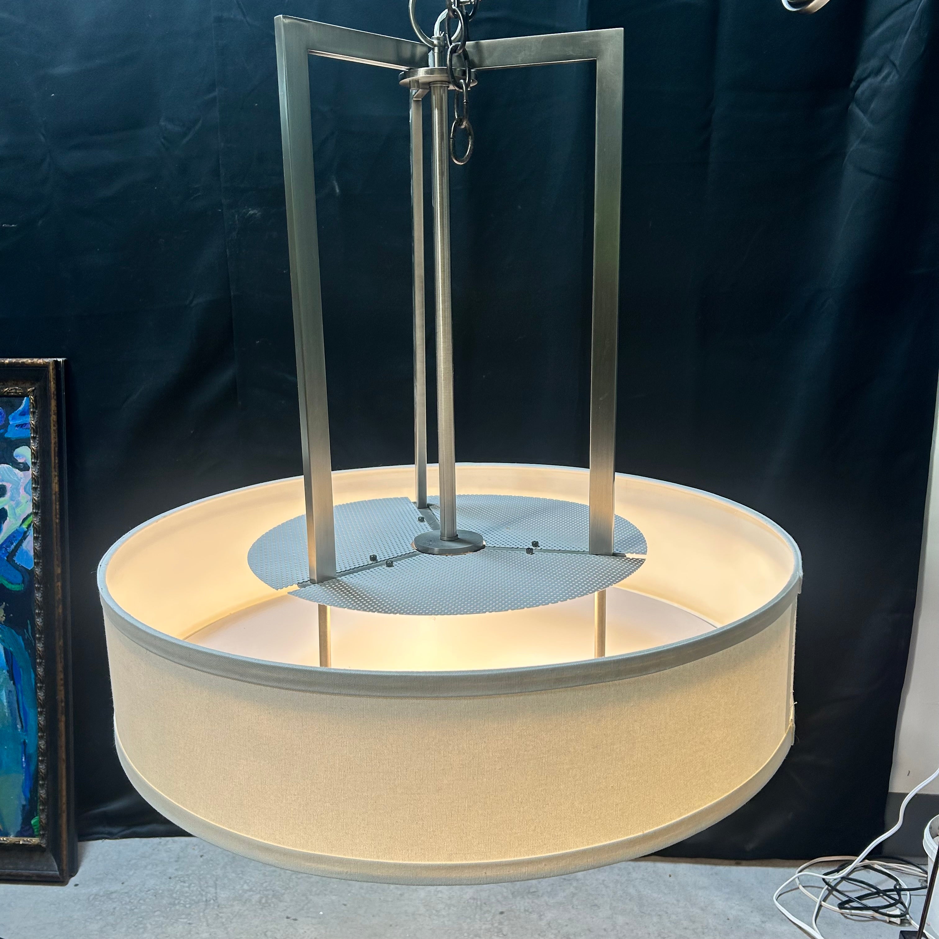 Hinkley Hampton Nickel Pendant Led Light 30"x 30"