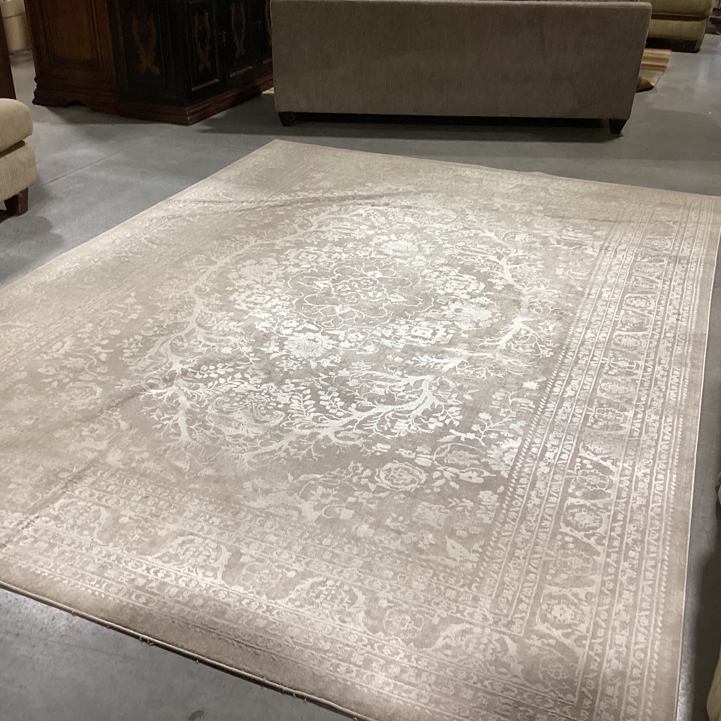 Safavieh Reflection Beige Creme Raised Woven Rug 9'x 12'