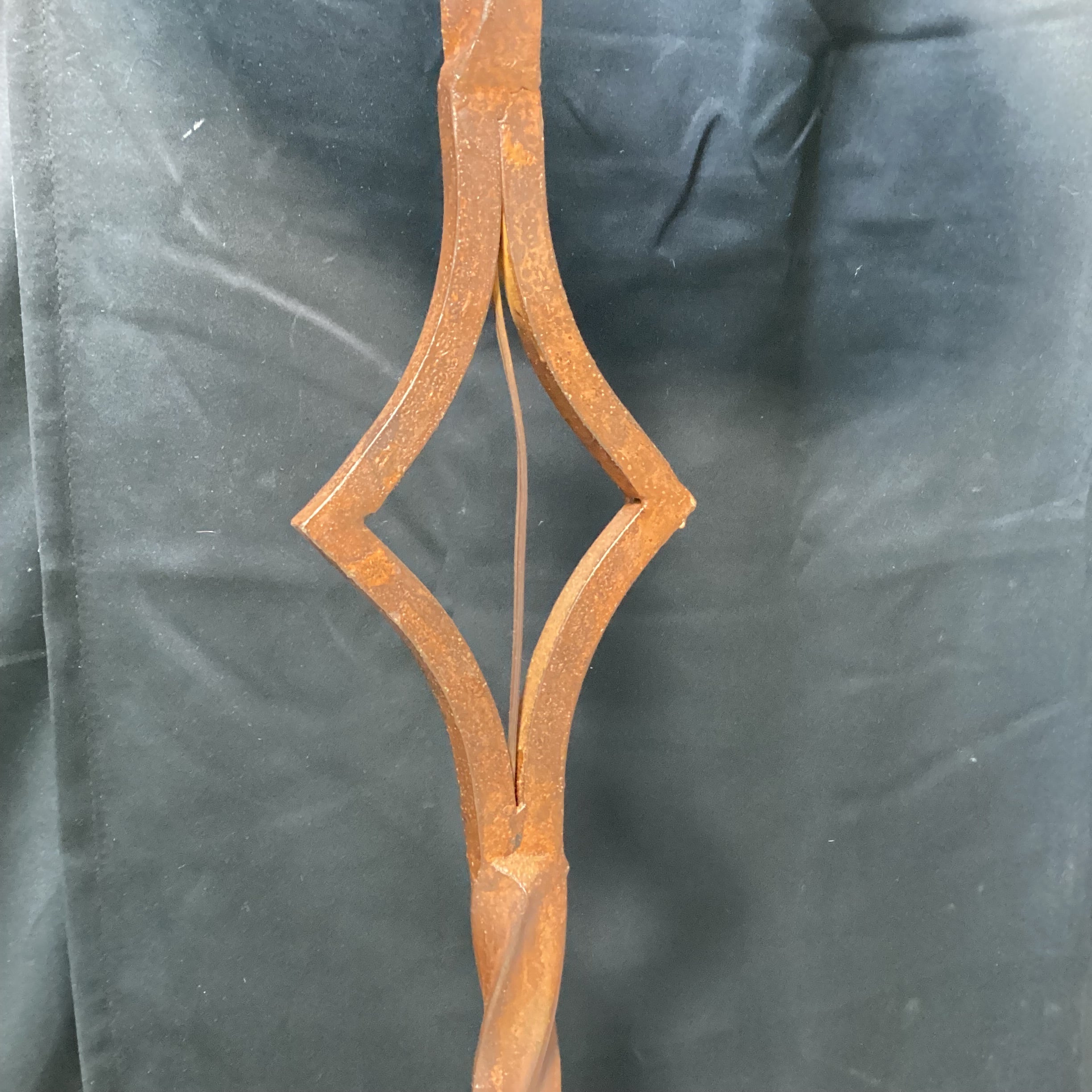 Wrought Iron Rust Colored Floor Lamp 18" x 65" x 18"