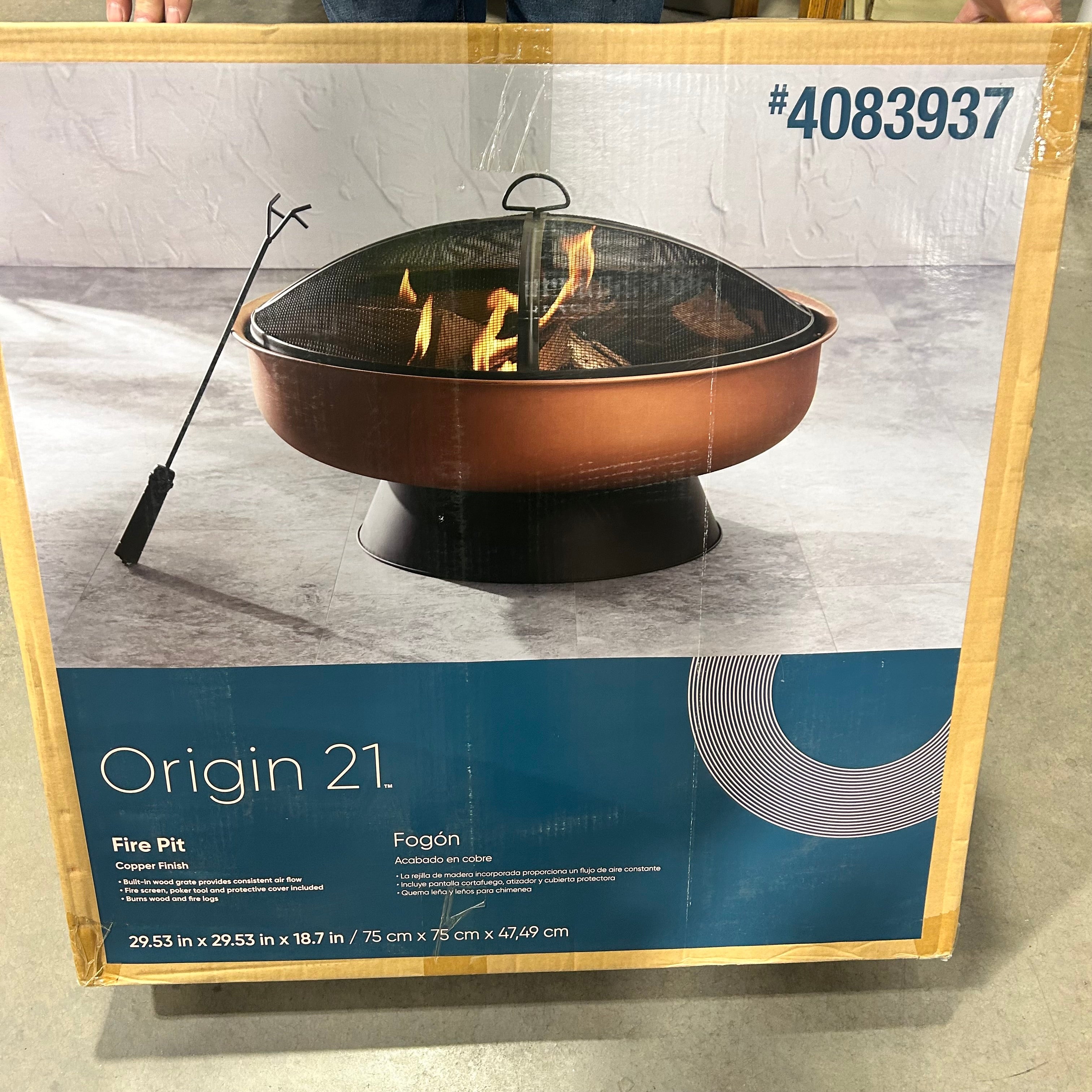 Origin 21 copper Fire Bowl 28"x 21'