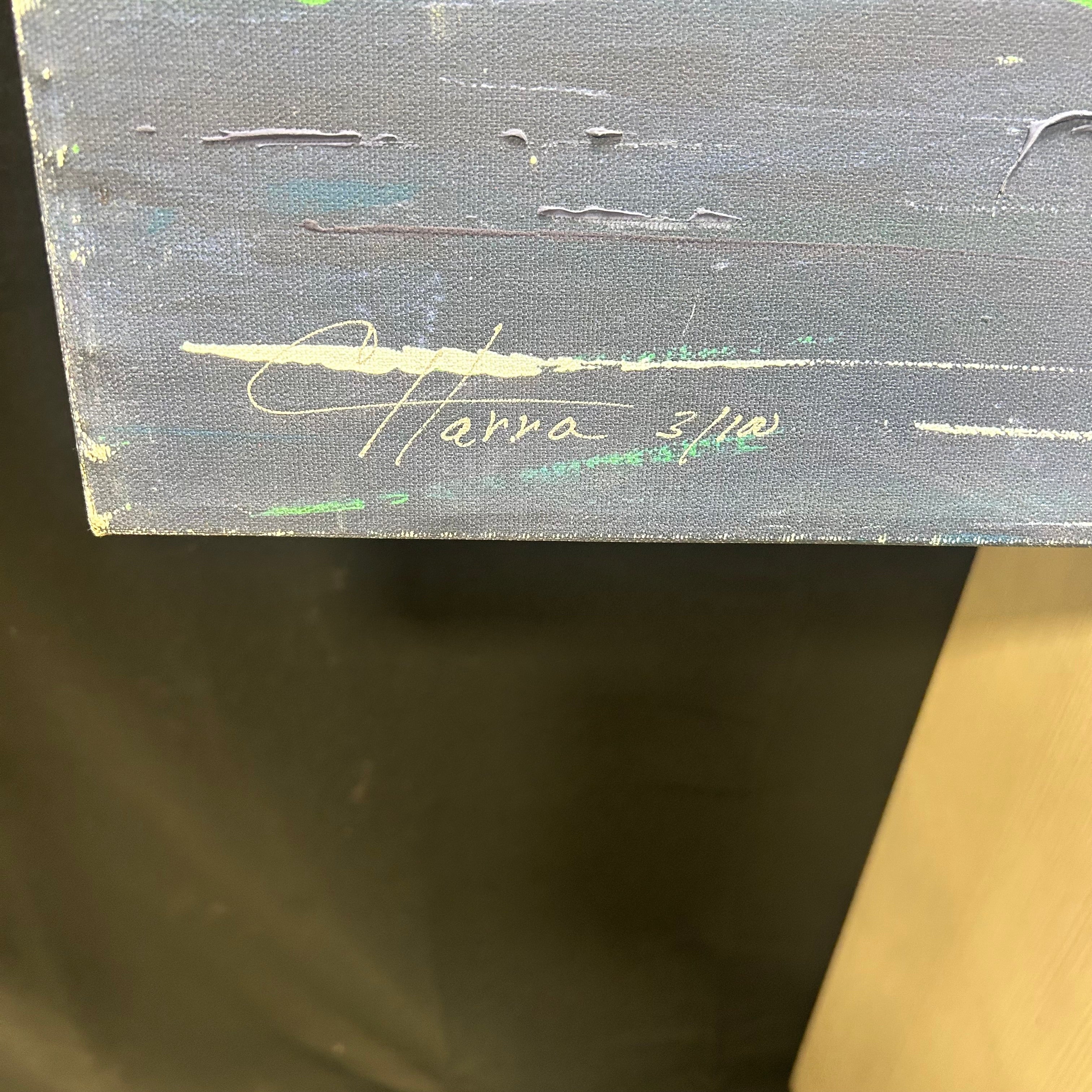 Artist Harra Wave Print Painting On Canvas 3/100  48"x 36"