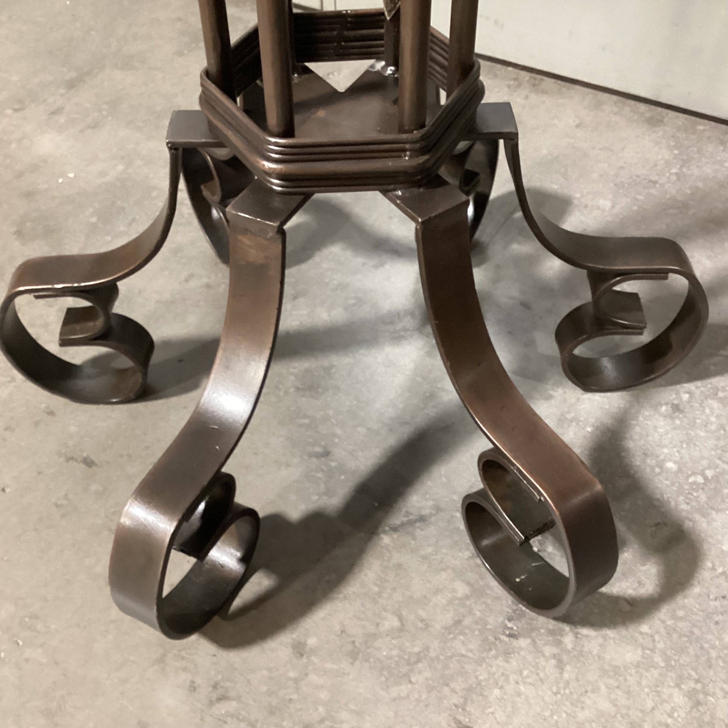 Iron Scroll Candelabra 27" Diameter x 65"