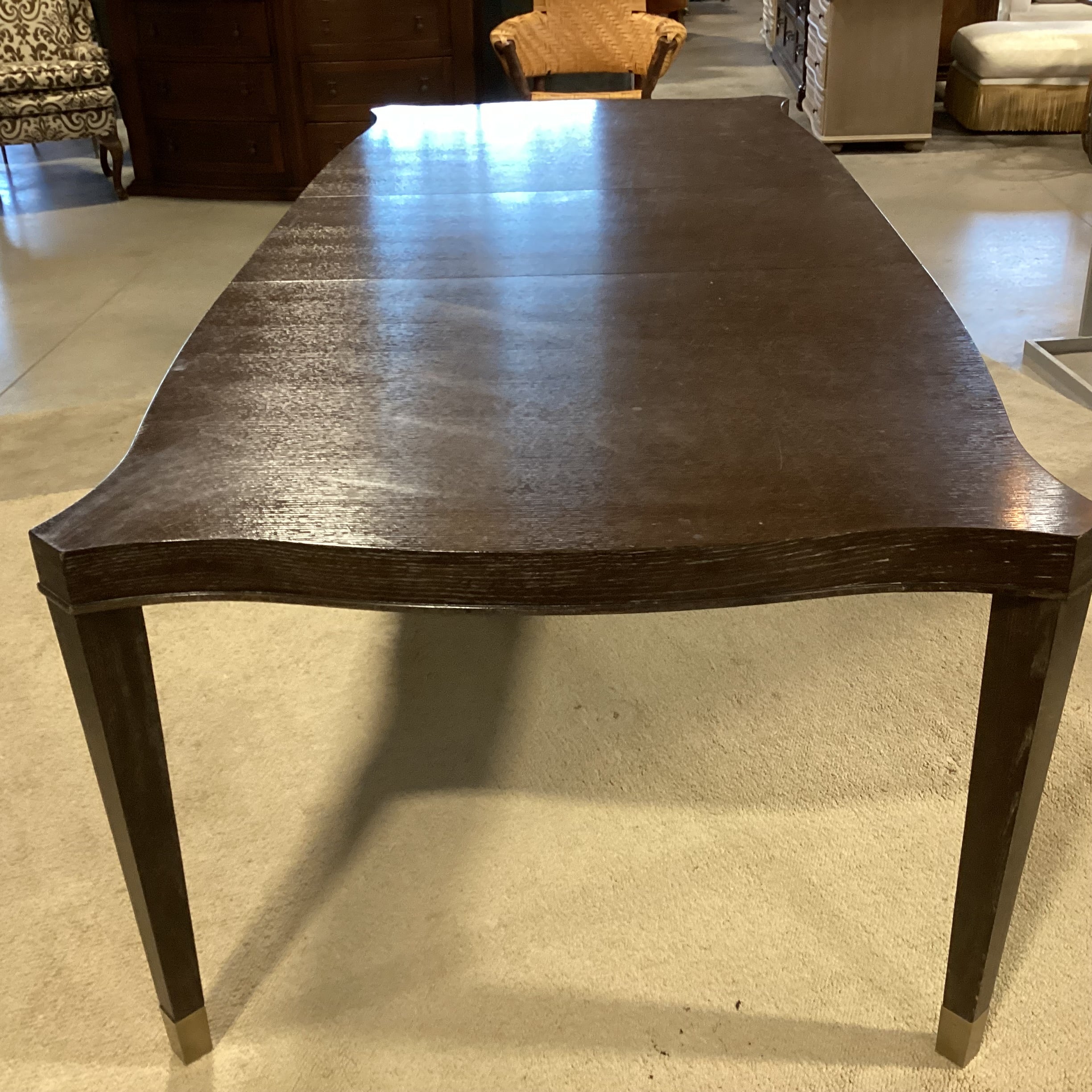 Bernhardt Clarendon Collection Ash Solids & Quartered White Oak Veneers 1 Leaf Dining Table 79" to 103"x 47"x 30"