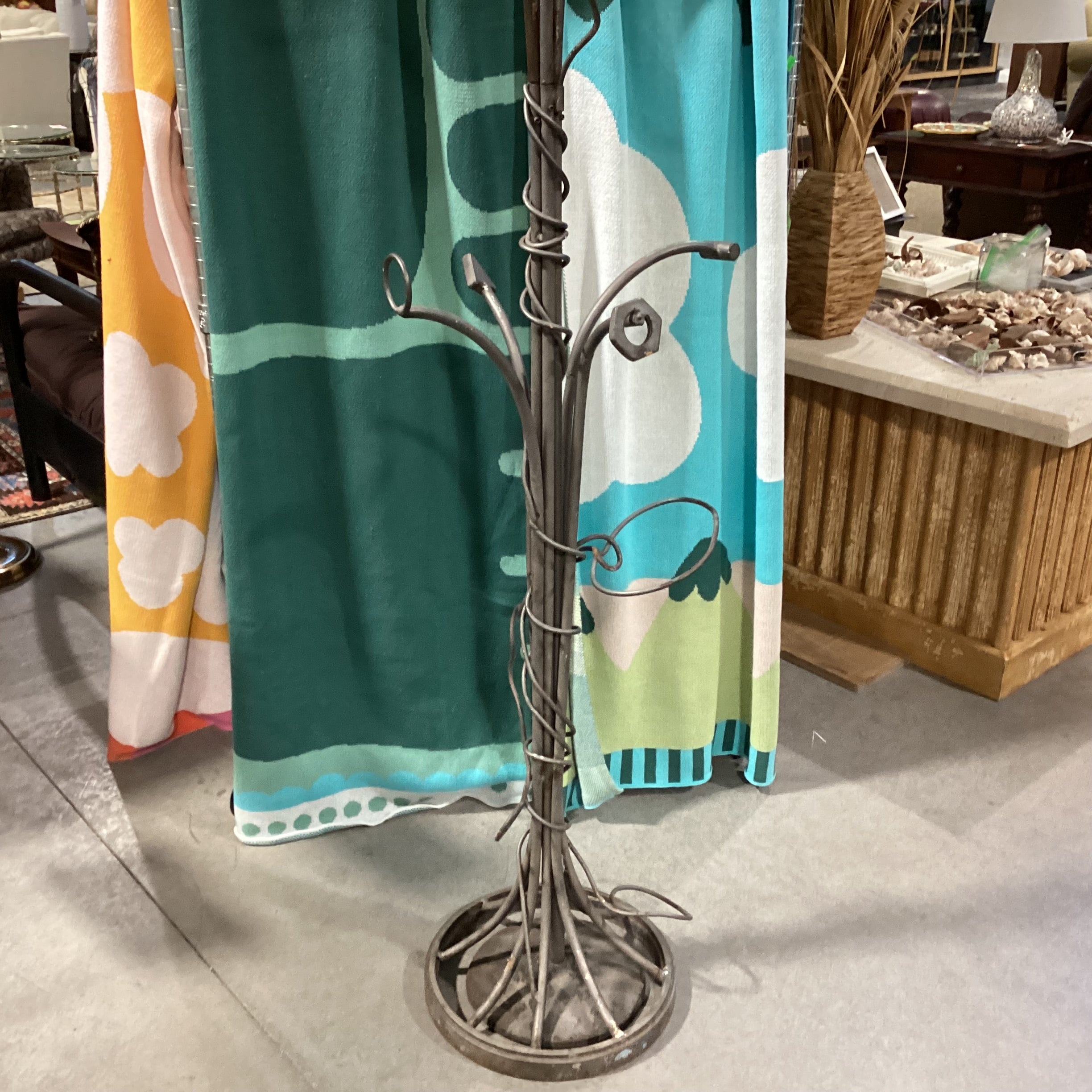 Iron Art Sculpture Coat Rack 43"x 30"x 78"
