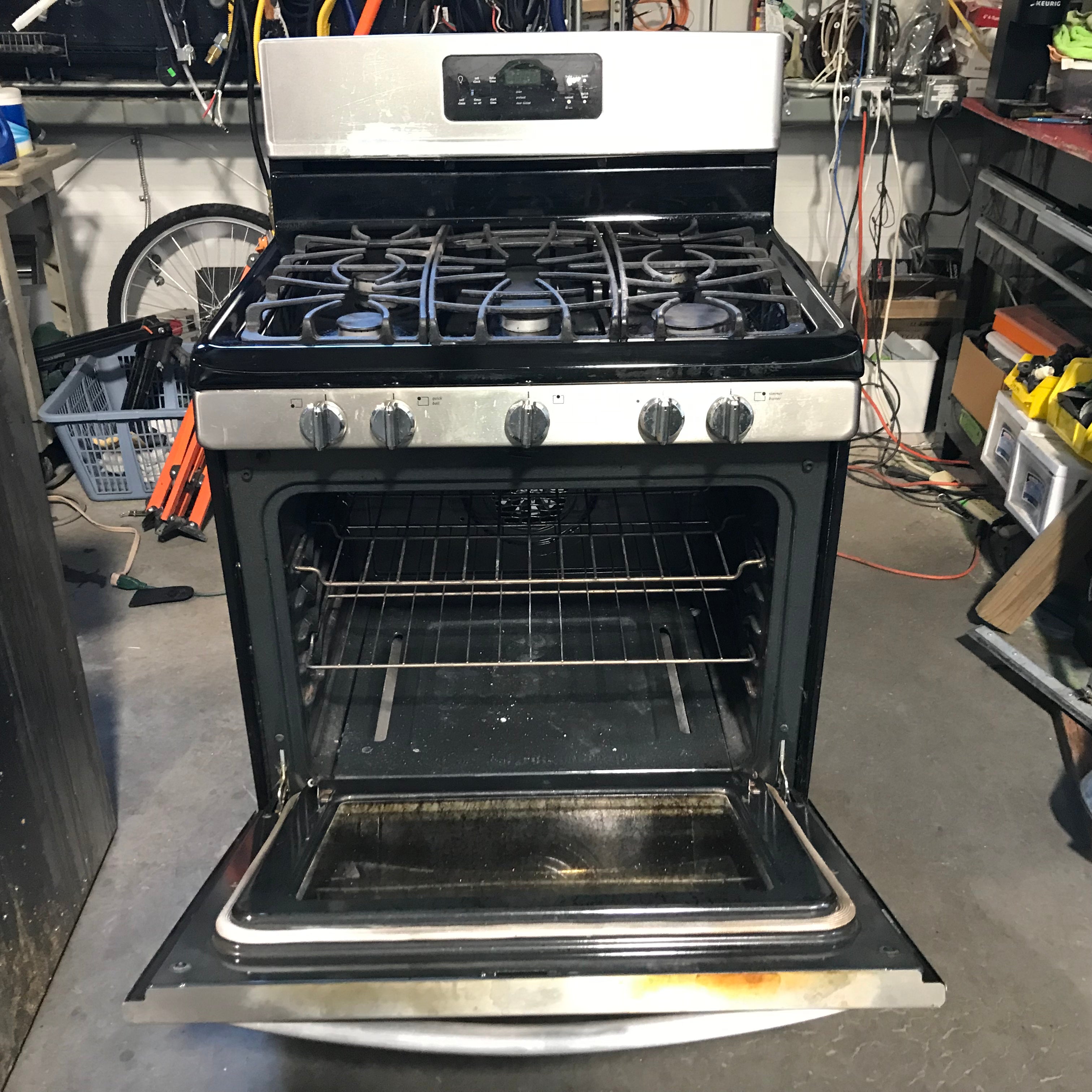 Frigidaire Stainless Steel 5 Burner Gas Range 30"x 26"x 47"