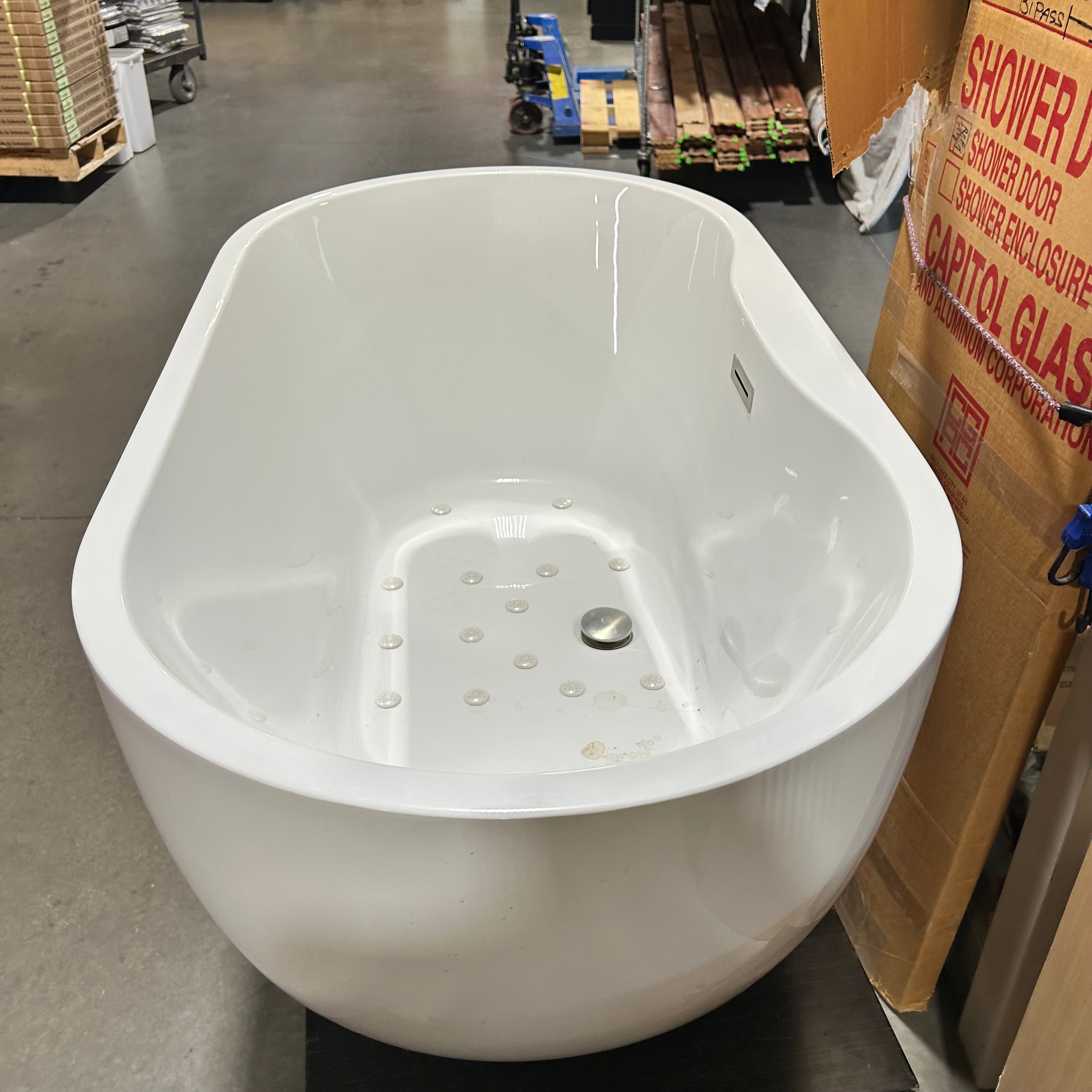 Barclay Acrylic Freestanding Tub 55"x 29"x 25"