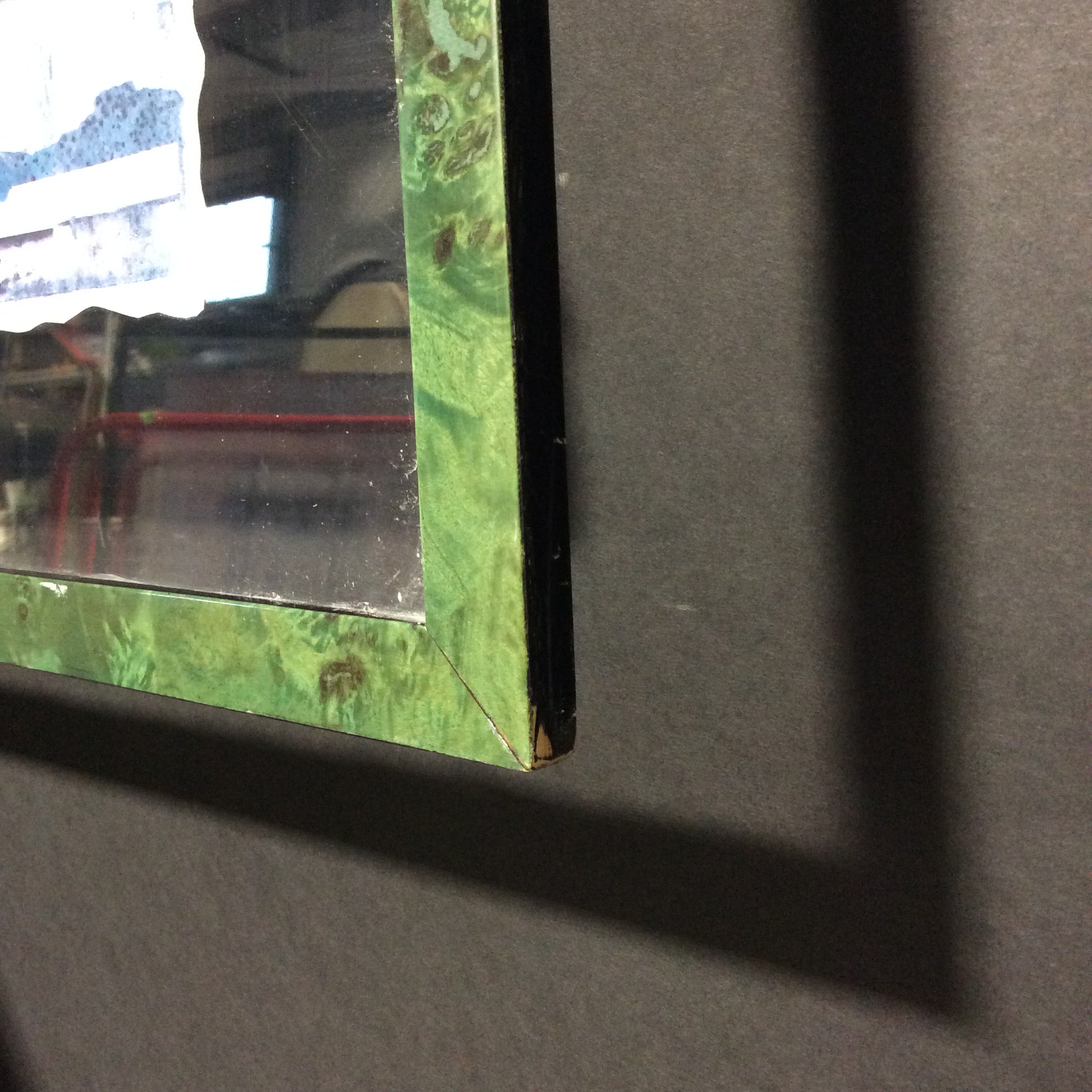 Donald Farnsworth Counterpoint "Doric Colonnade" Print In Green Wood Floating Frame 52 1/2" x 30"