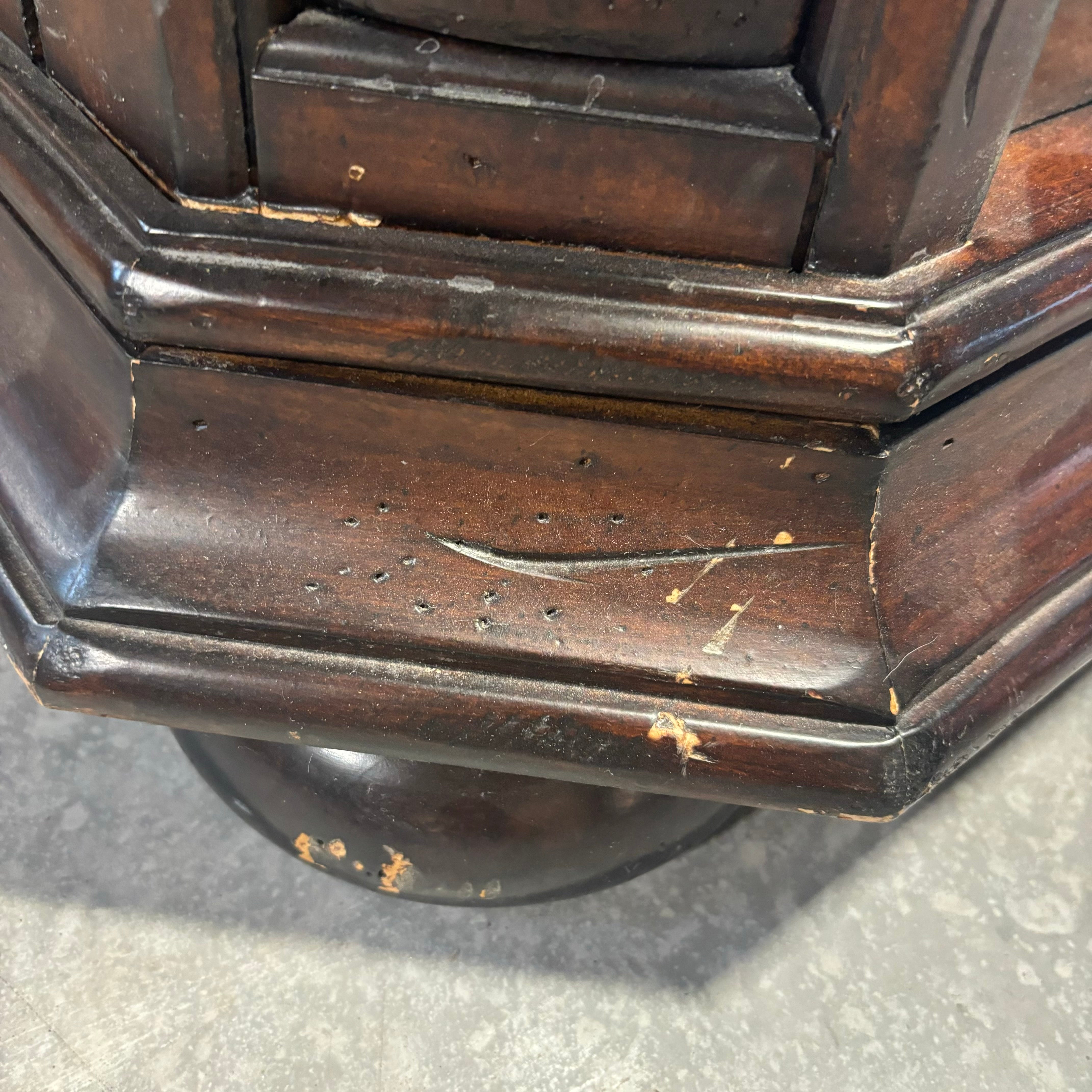 Shadow Mountain Carved Dark Finished Wood with Pine Cone Detail 1 Drawer Nightstand 27"x 19"x 29"