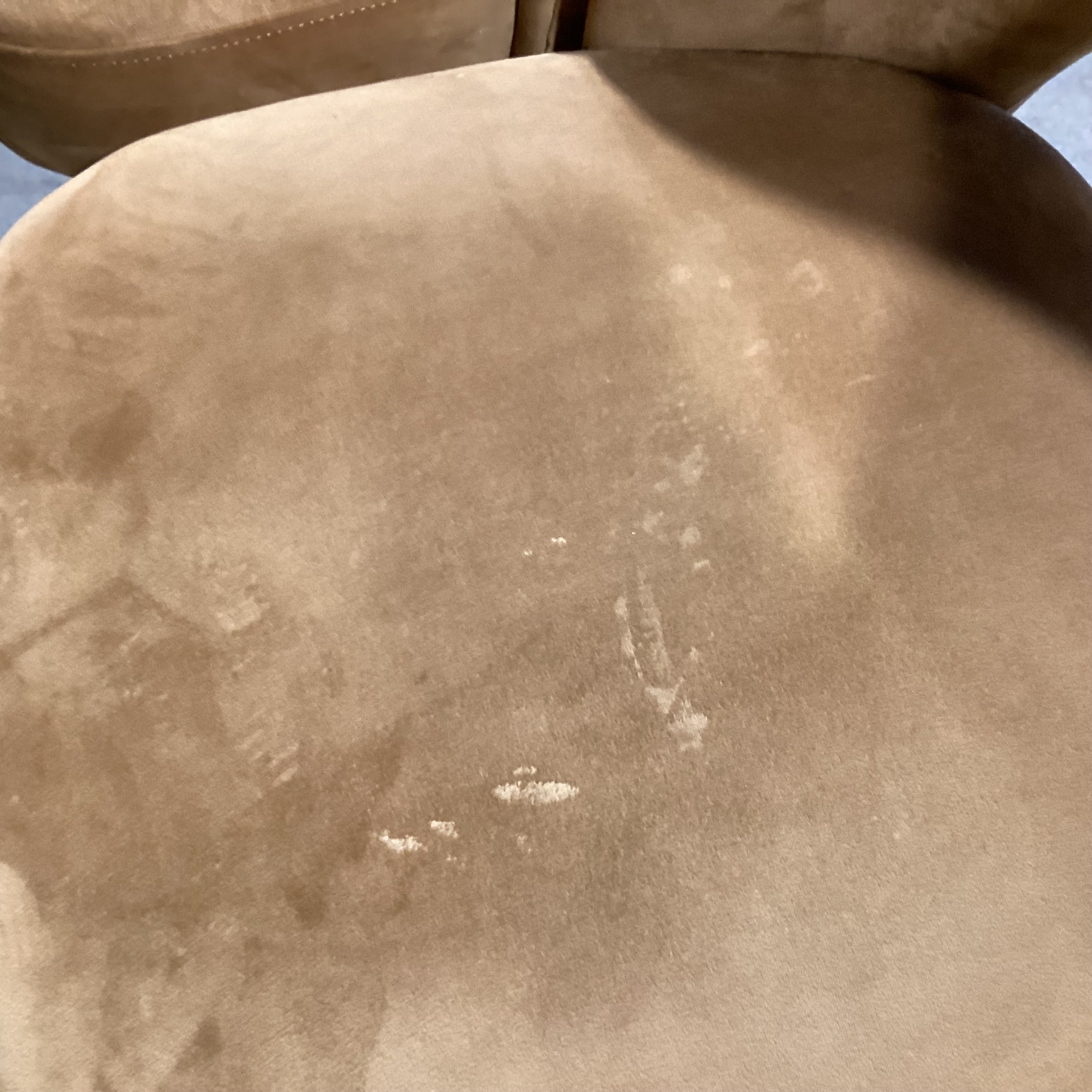 Set of 6 TOV Swell Performance Cognac Velvet & Gold Metal Dining Chairs 18.5"x 21"x 33.5"