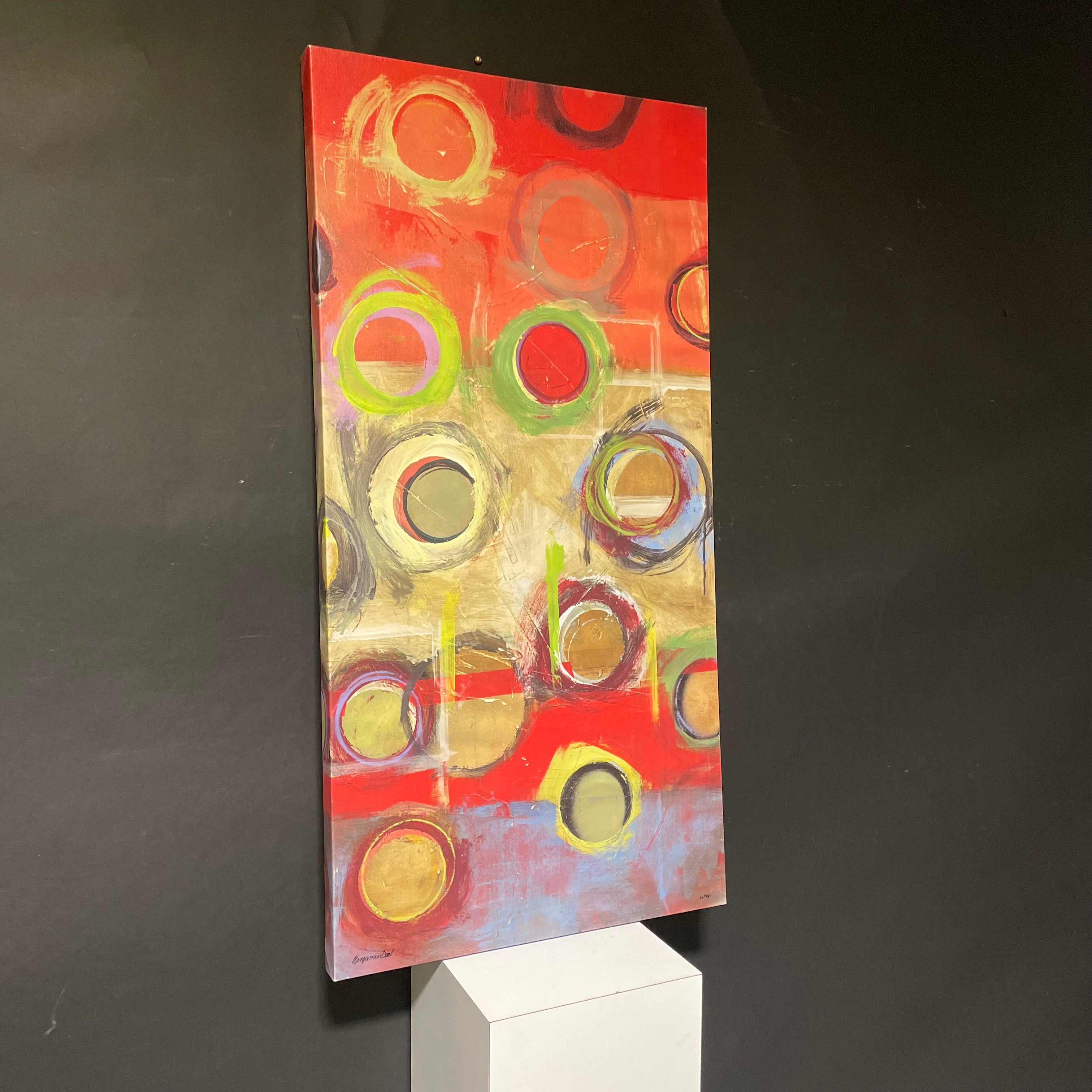 Benjamin Deal Signed Limited Edition "Red I" Canvas Print 24" x 48"