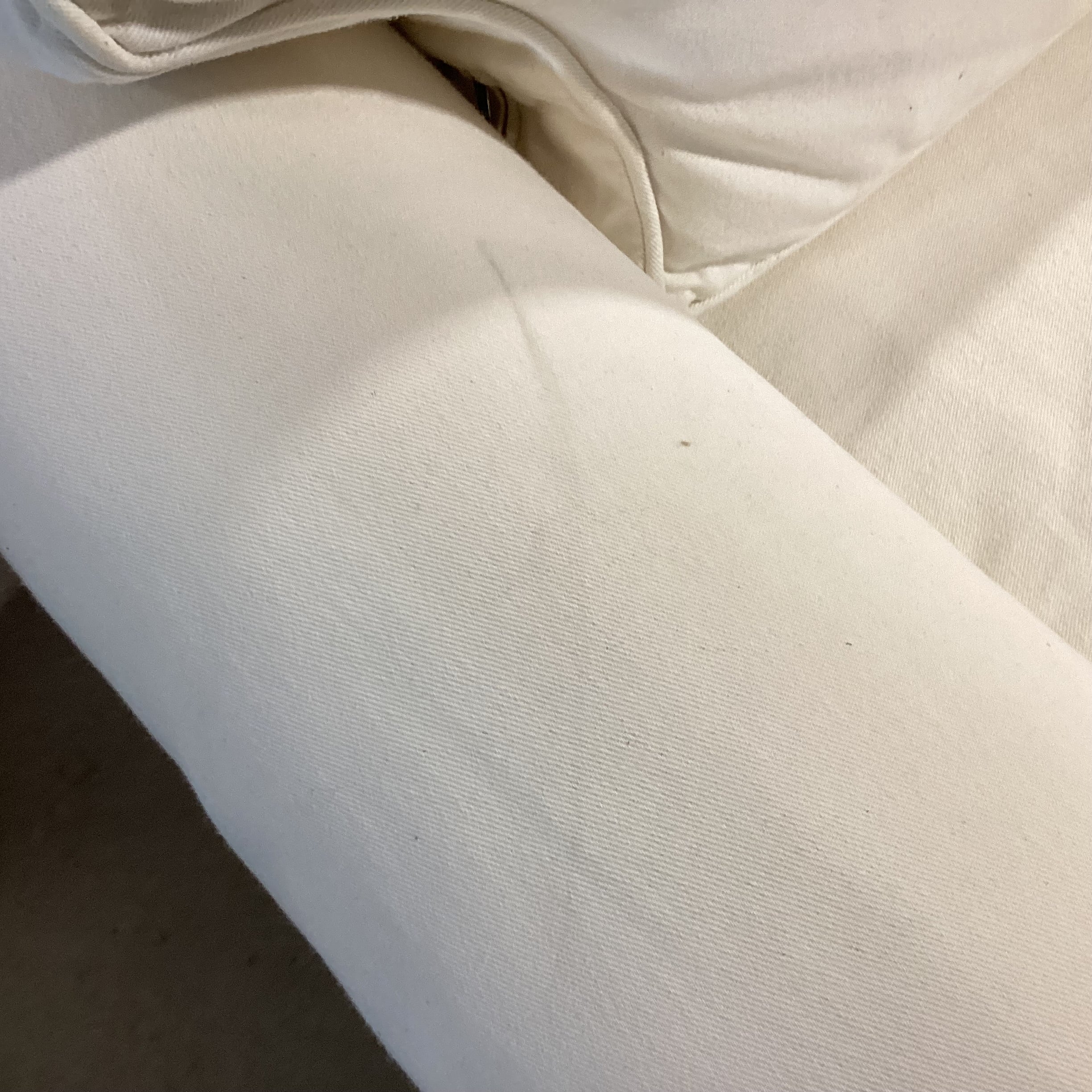 Pottery Barn Cream Slipcover Loveseat Sofa 61"x 36"x 37"