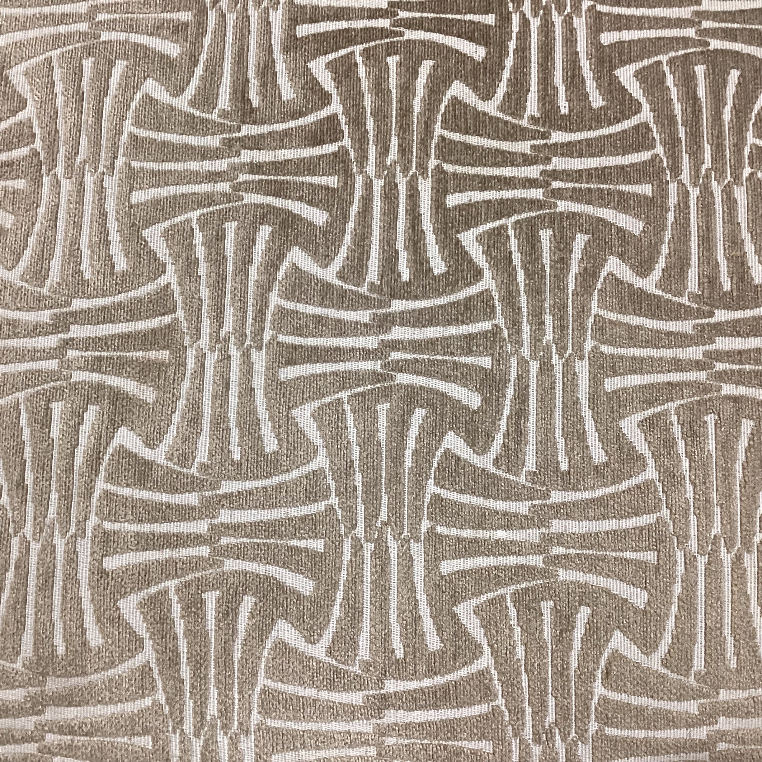 Set of 4 Beige & Ivory Raised Chenille Design Dining Chairs 22"x 24"x 40"