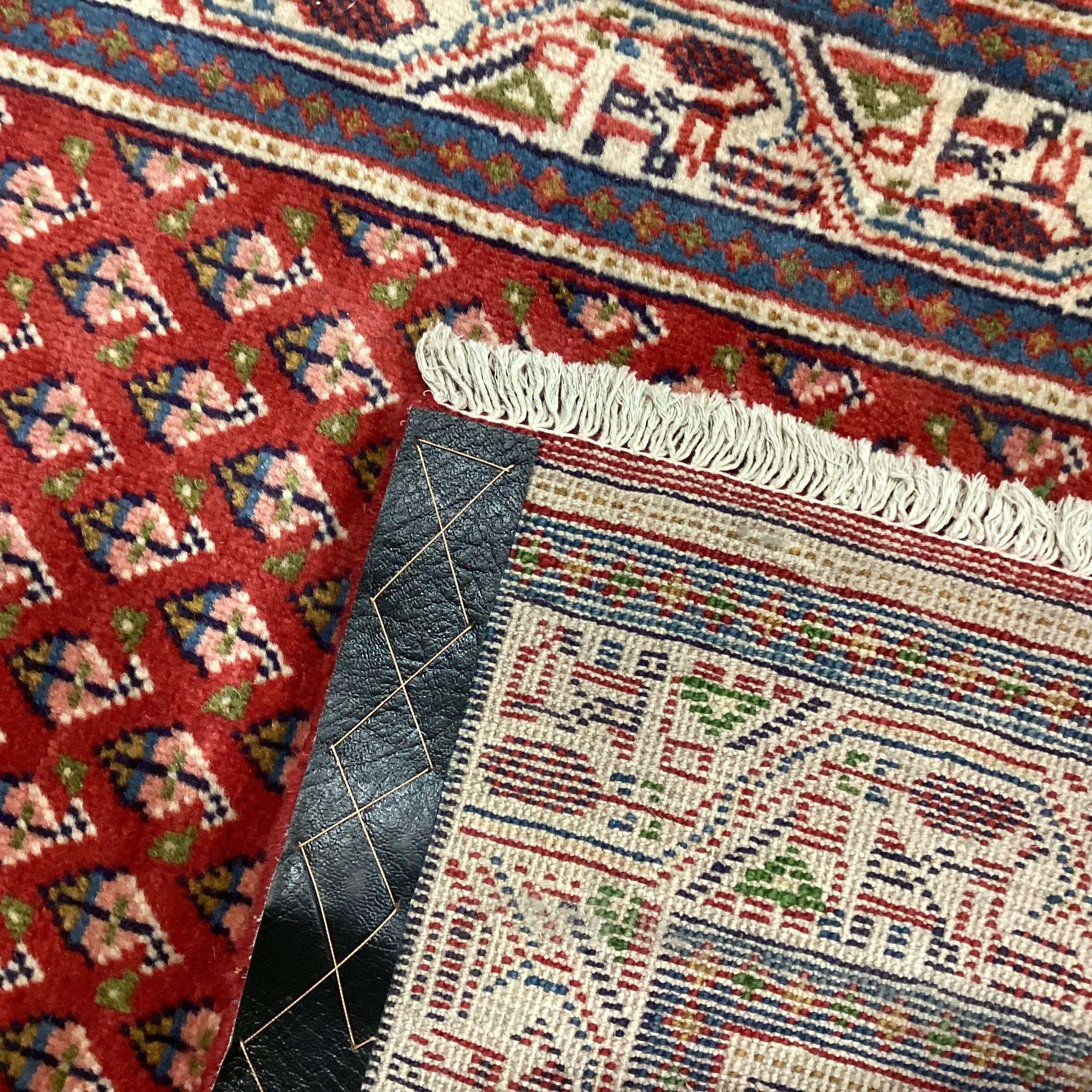 Markazi Botemir Authentic Persian Red Woven Wool Runner Rug 2'10"x 16'7"