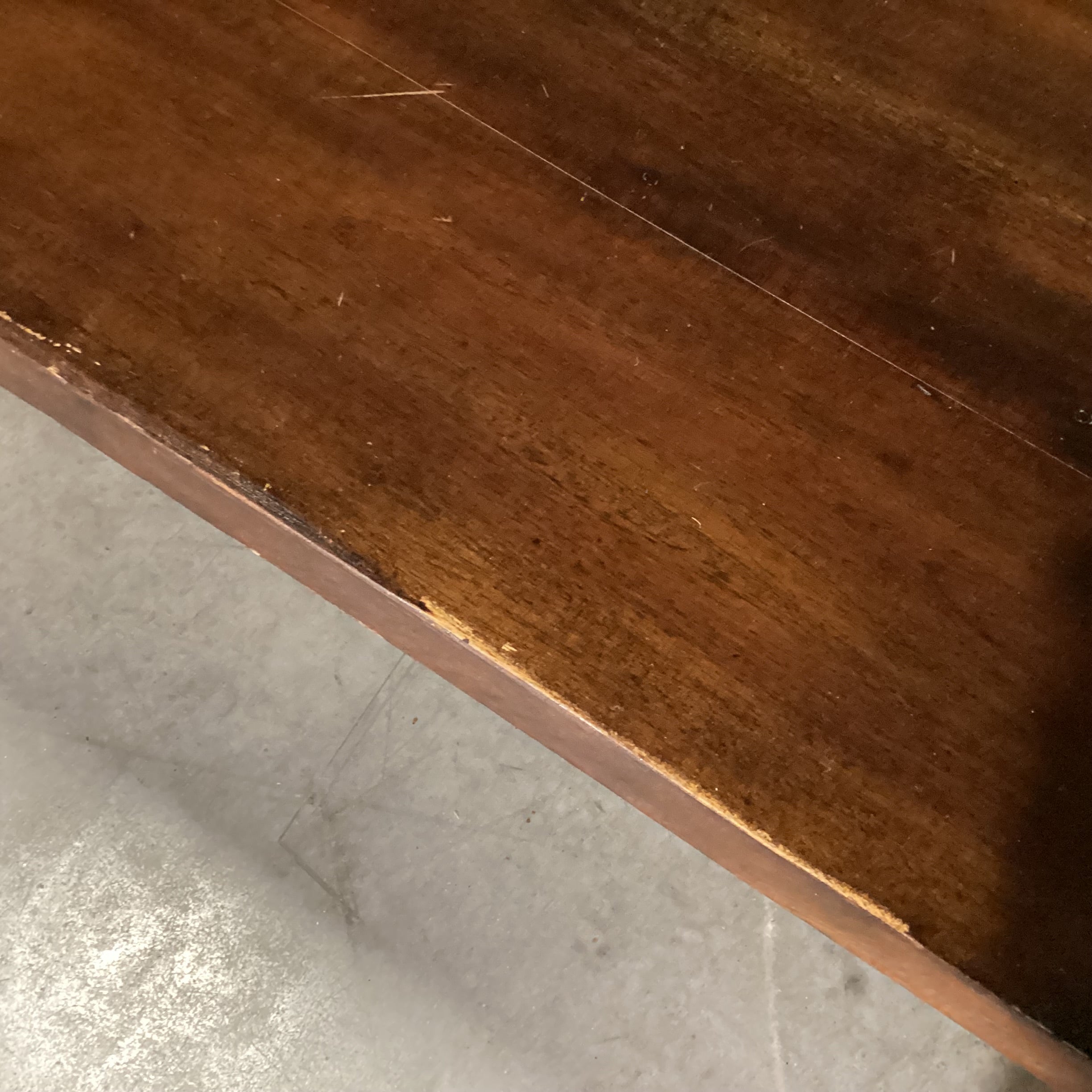 Solid Dark Finish Wood Carved Legs 2 Drawer & Bottom Shelf Console Sofa Table 52"x 18"x 30"