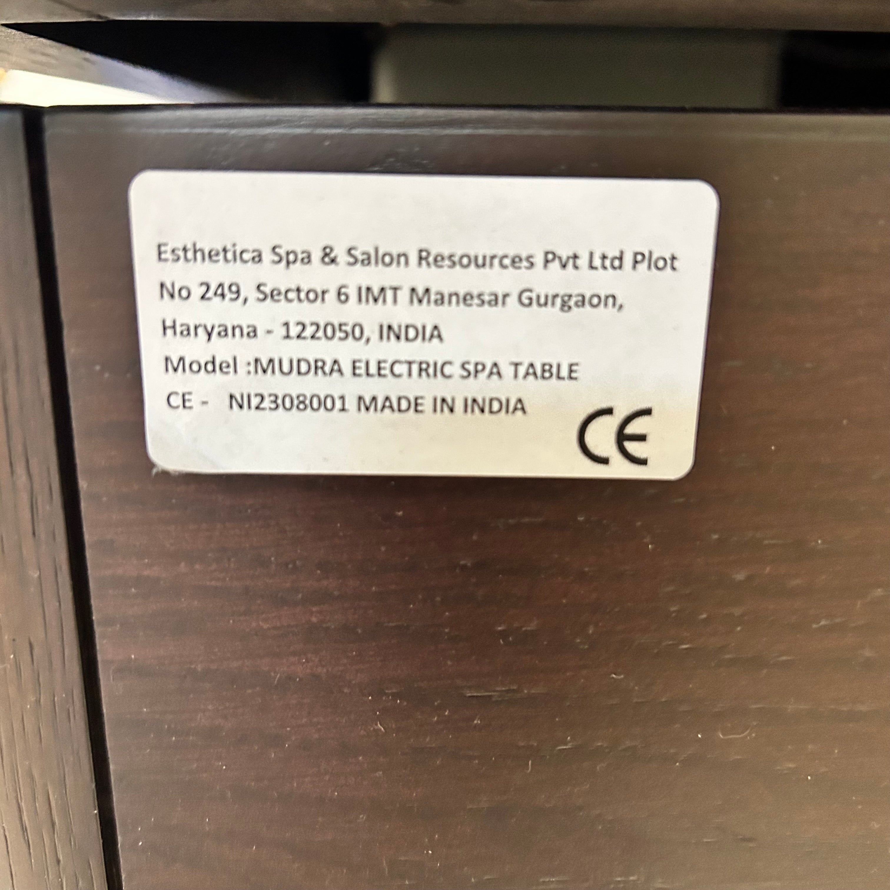 Mudra Electric Spa Table 31"x 78"x 27"