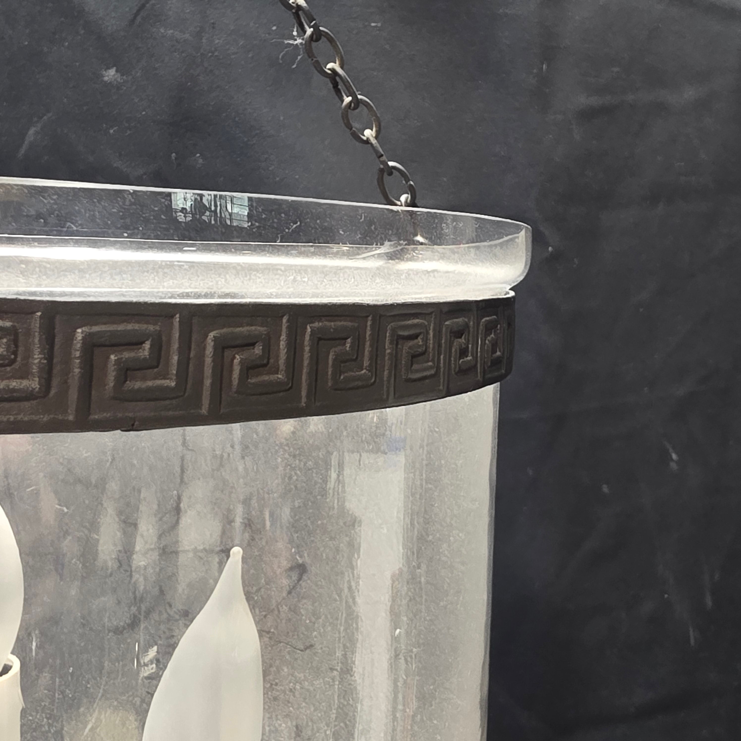 Golva Pendant Greek Style Pattern Pendant Light 12"Dx24"