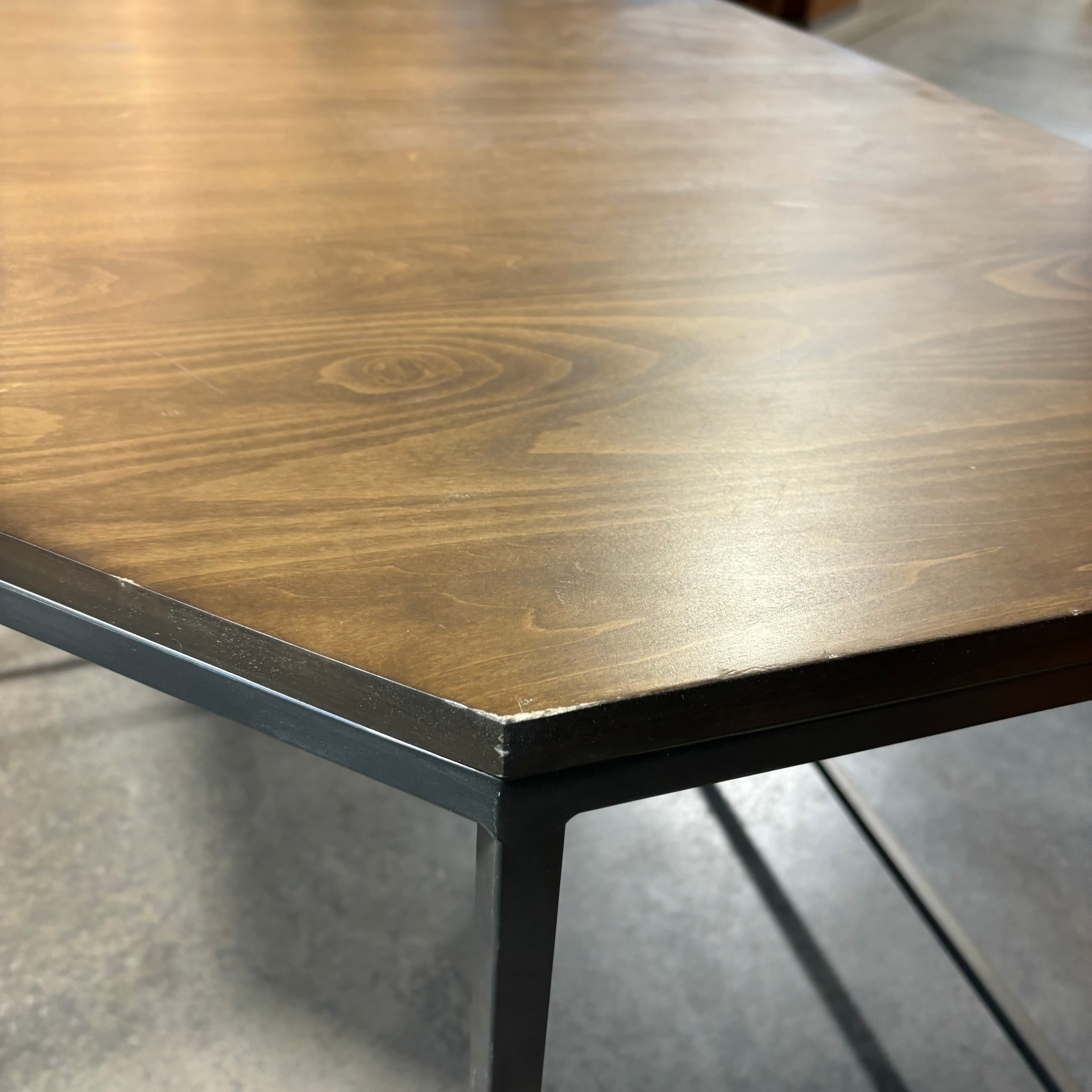 Wood Style Laminate with Steel Base Corner Desk 58"x 45"x 32"