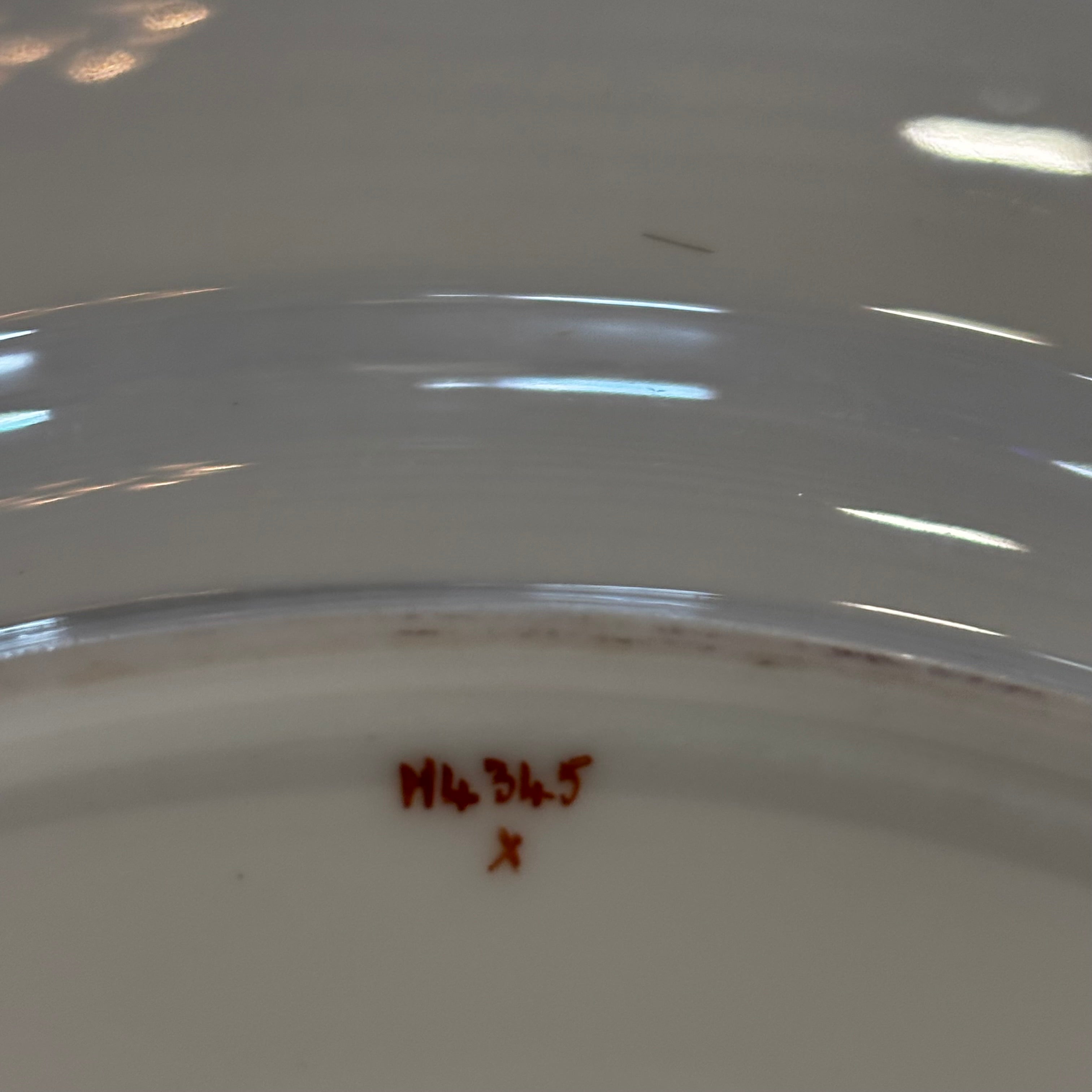 Antique Set of 18 Made For Tiffany's Minton Cobalt Blue, Gold Encrusted Rim  #4345 Bone China  Dinner Plates, 10.5" Each