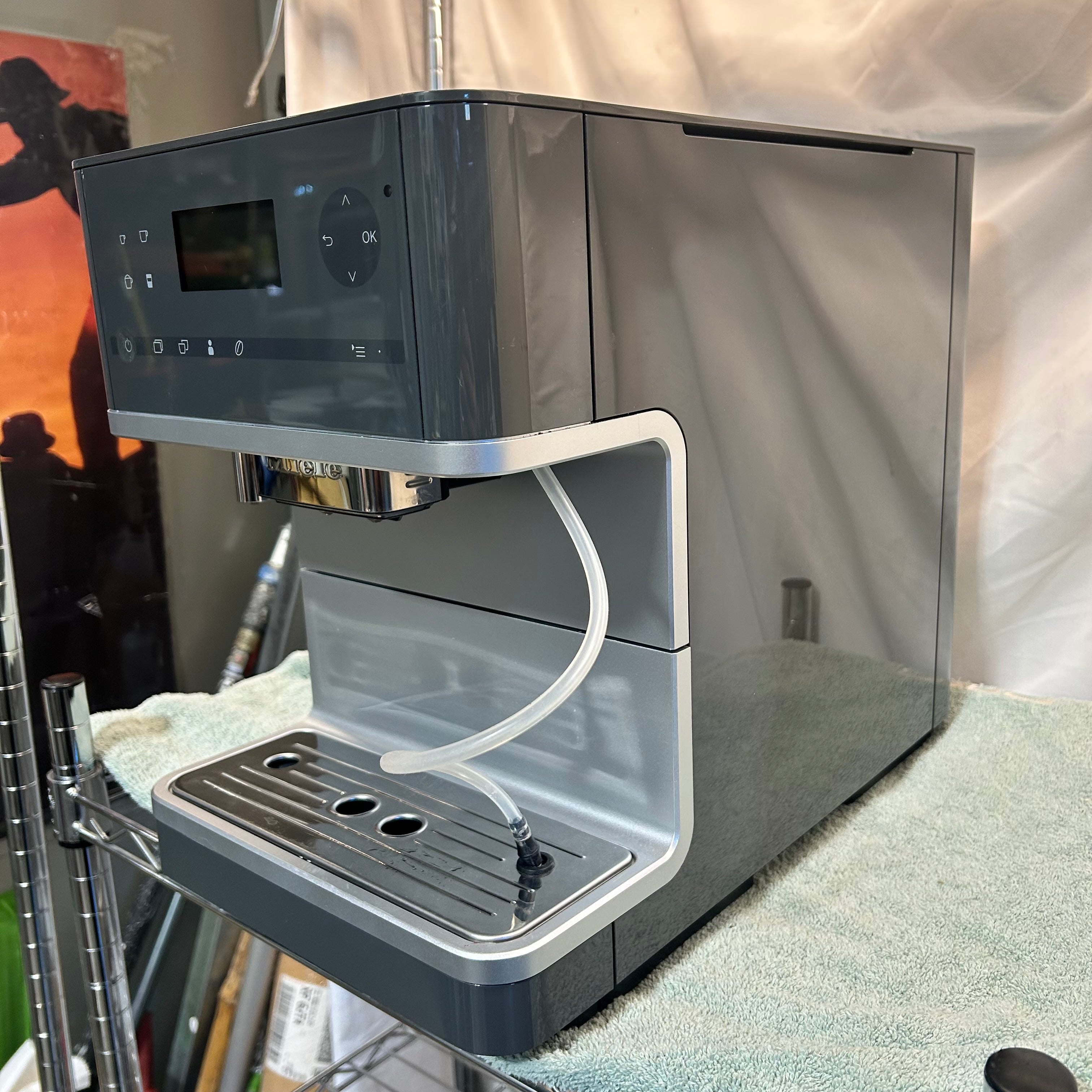 Miele Graphite Espresso Machine 9.5"x 16.5"x 13"