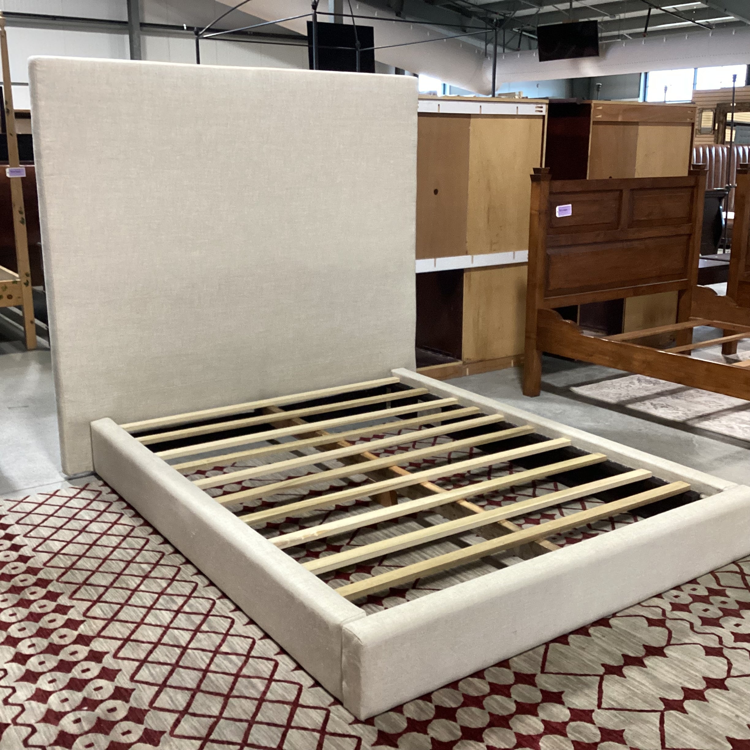 QUEEN Restoration Hardware Linen Bed Set 75"x 87"x 69"