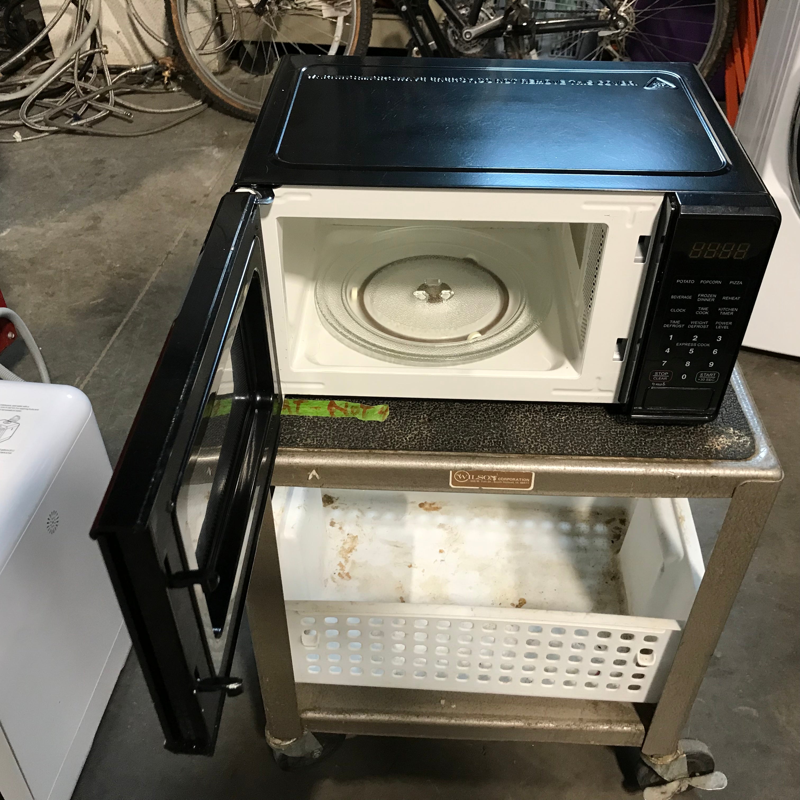 Walmart Black Countertop Microwave 18"x 13"x 9.5"