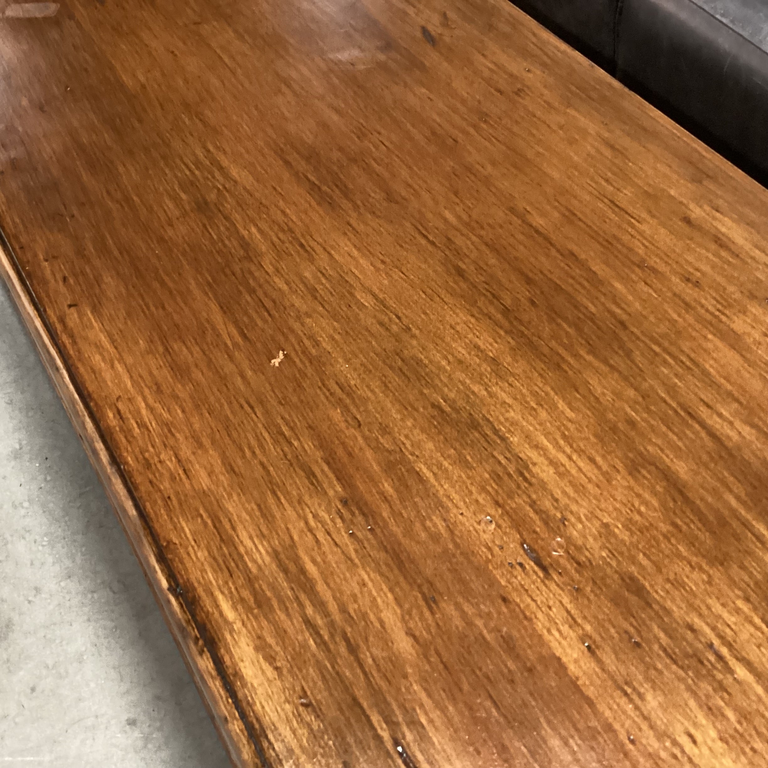 Distressed Finish Solid Wood with Shelves Console Sofa Table 119"x 16"x 30.5"