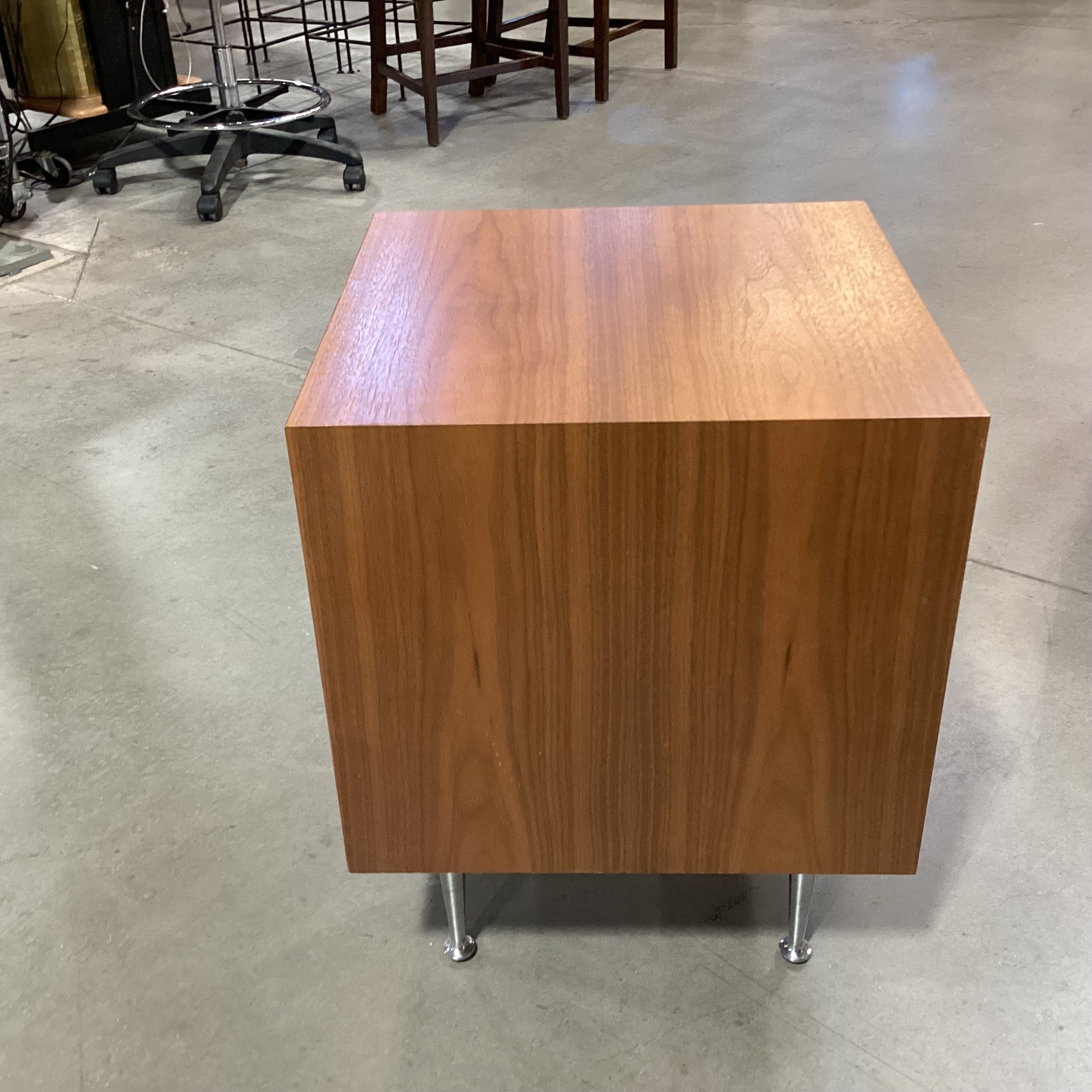 Herman Miller George Nelson Walnut Thin Edge Night Stand 18"x 18.5"x 24"
