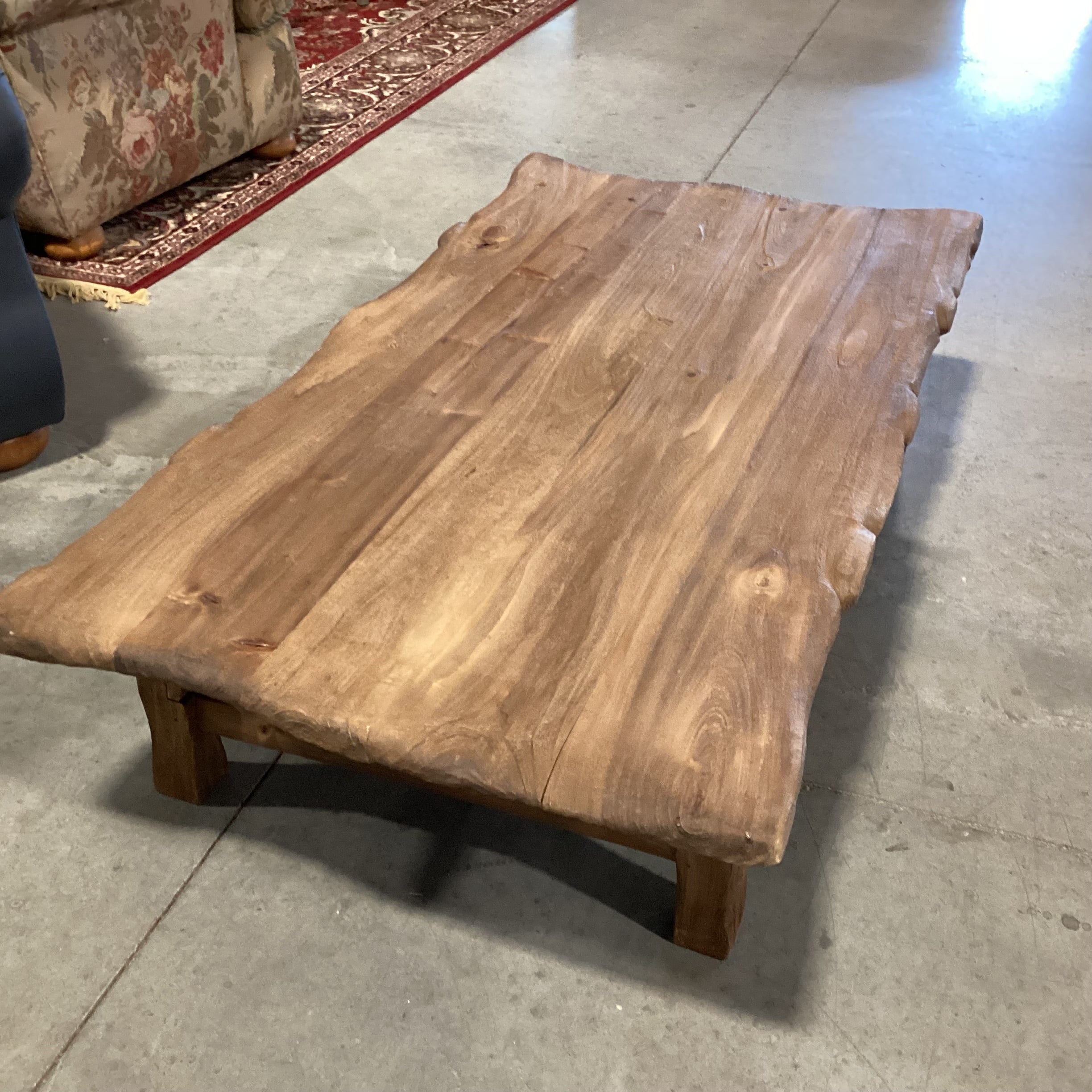 Rustic Wood Coffee Table 55"x 30"x 14"