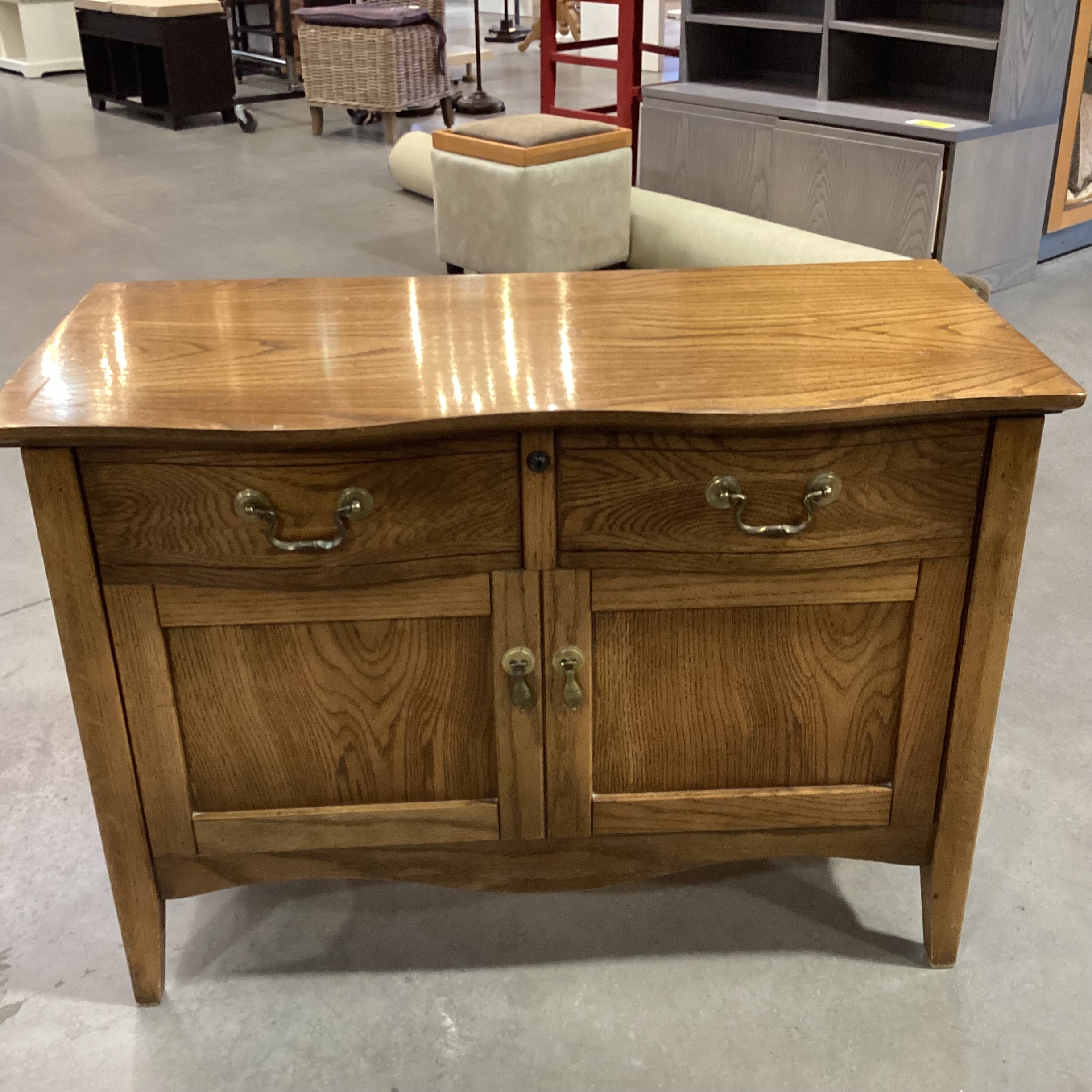 Vintage Lane Cedar Lined Faux Front Chest Trunk 37.5"x 18"x 27"