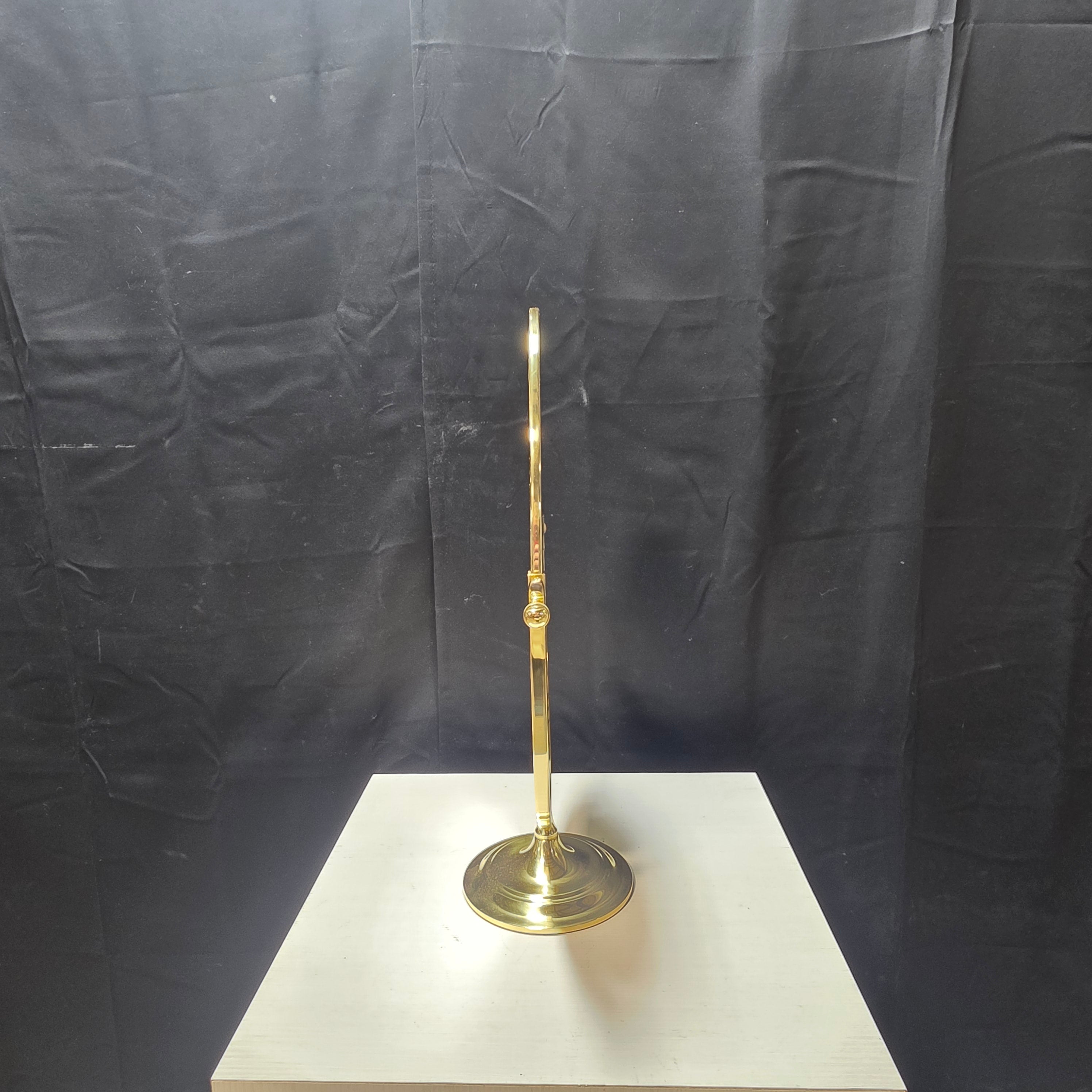 Vintage Brass Oval Mirror 16.5"x8"x11"