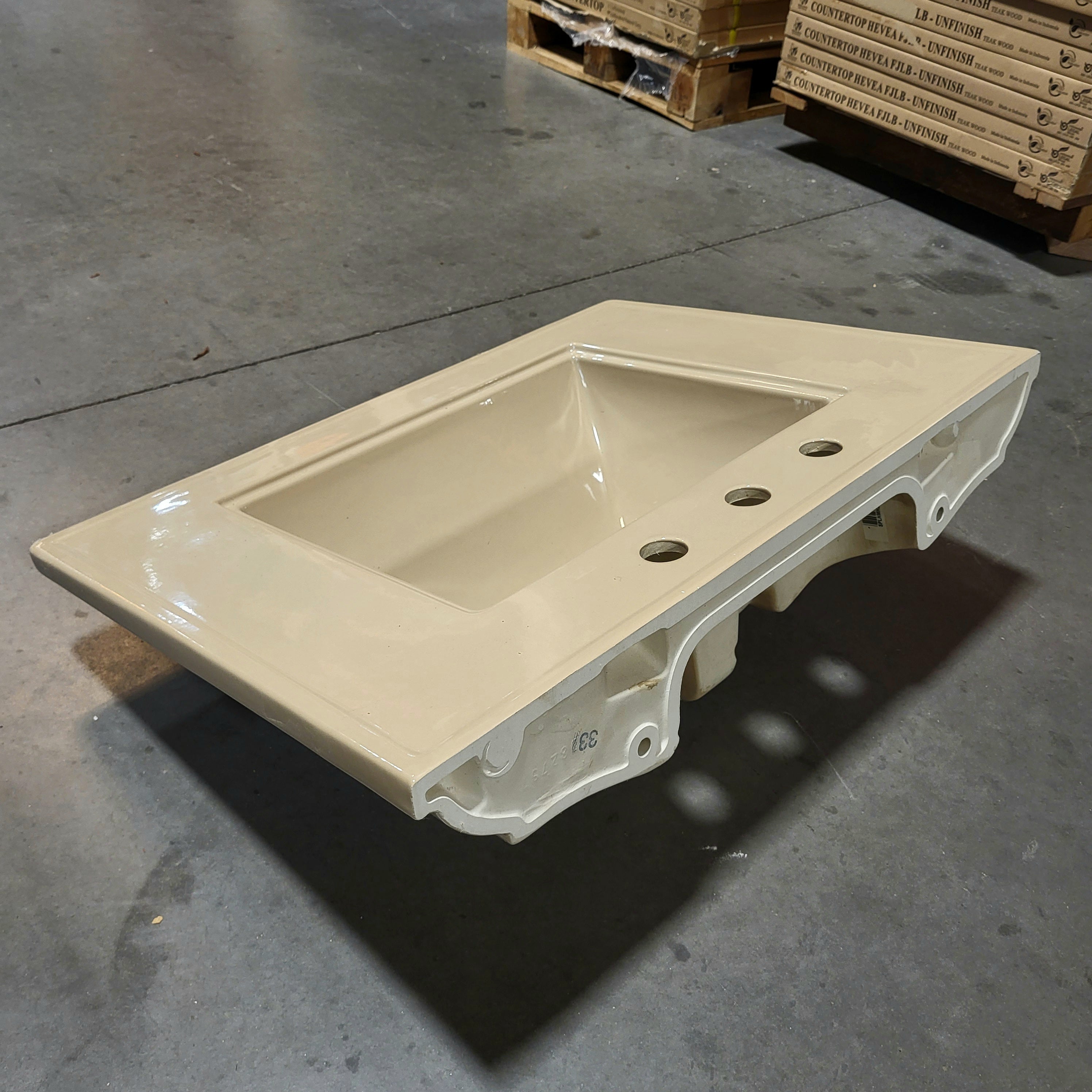 30"x 21.5"x 9" Kholer 2269 Cream Color no Pedestal Sink