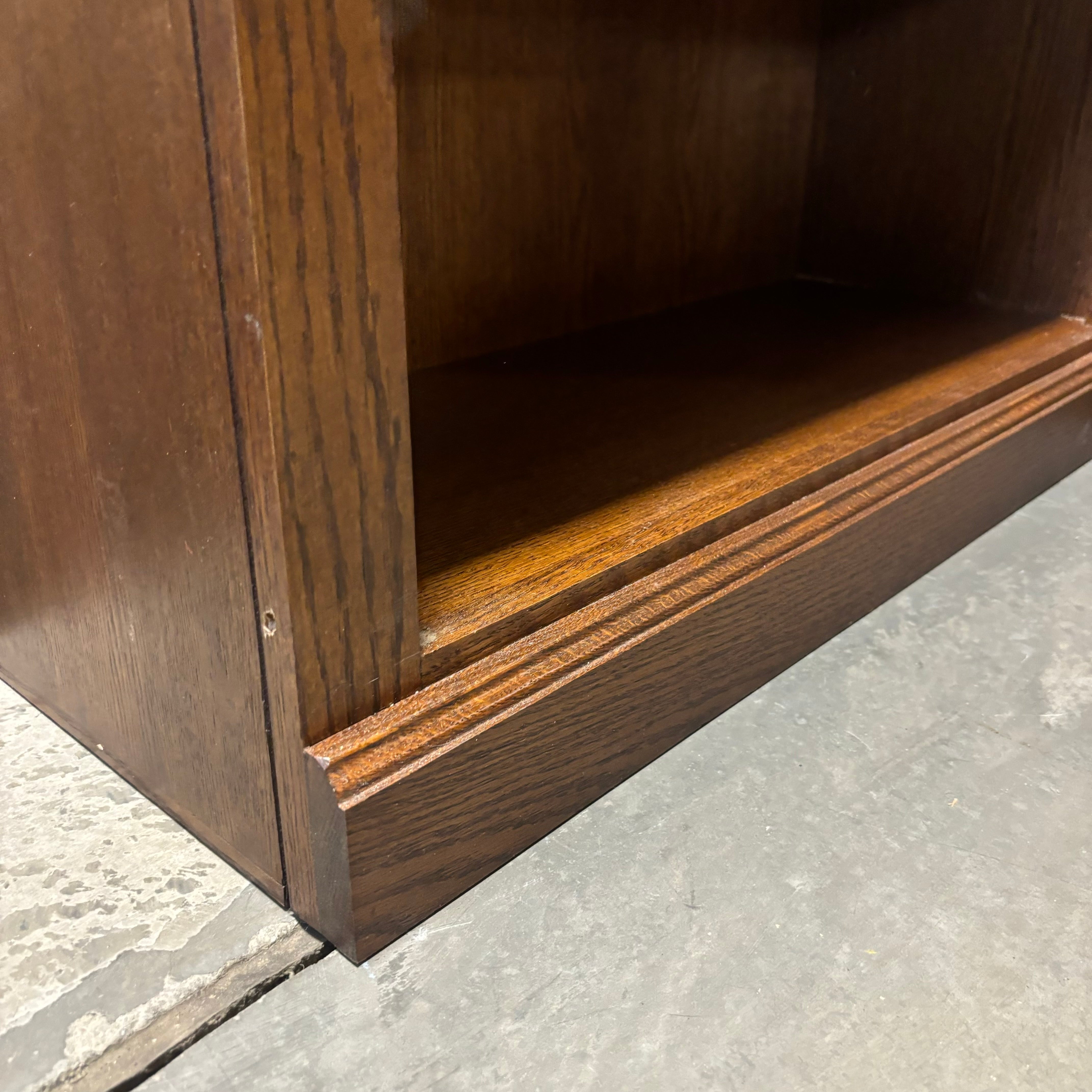 Solid Dark Wood 6 Shelf Bookcase 32"x 14"x 84"