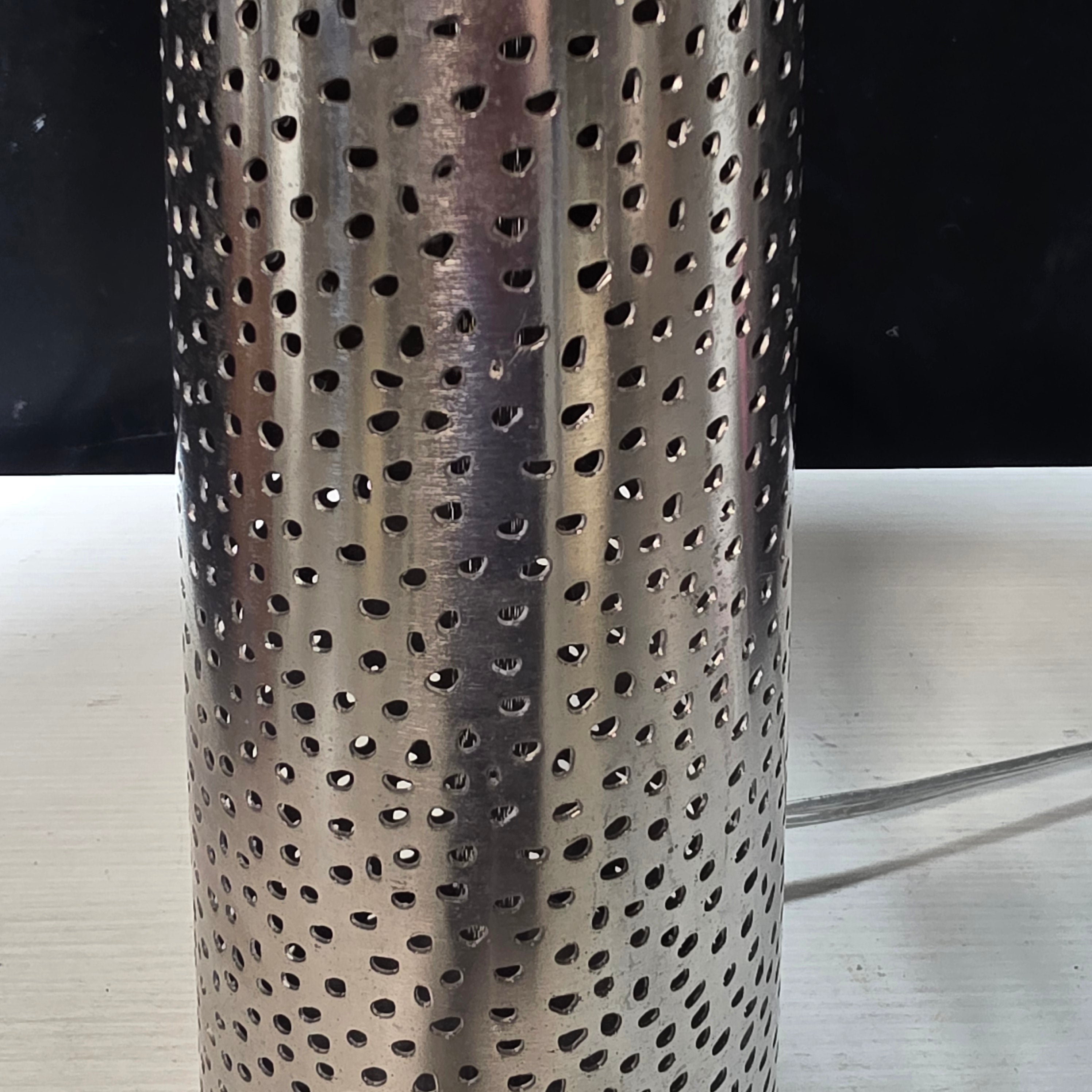 Arterois Hand Hammered Silver Metal Table Lamp Made in India 22"Dx32"