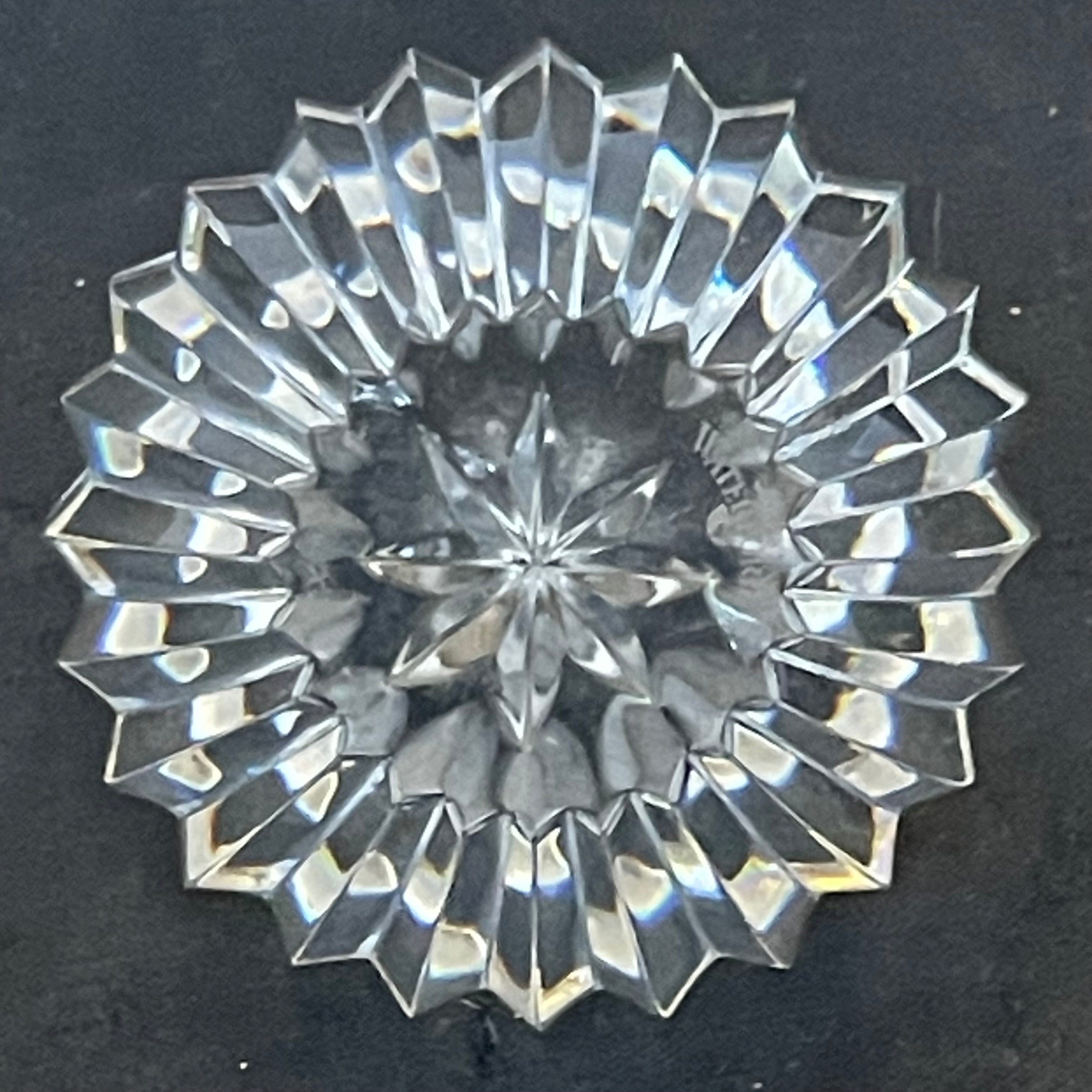 Vintage Waterford Crystal Apple Paperweight, 3"x 3"