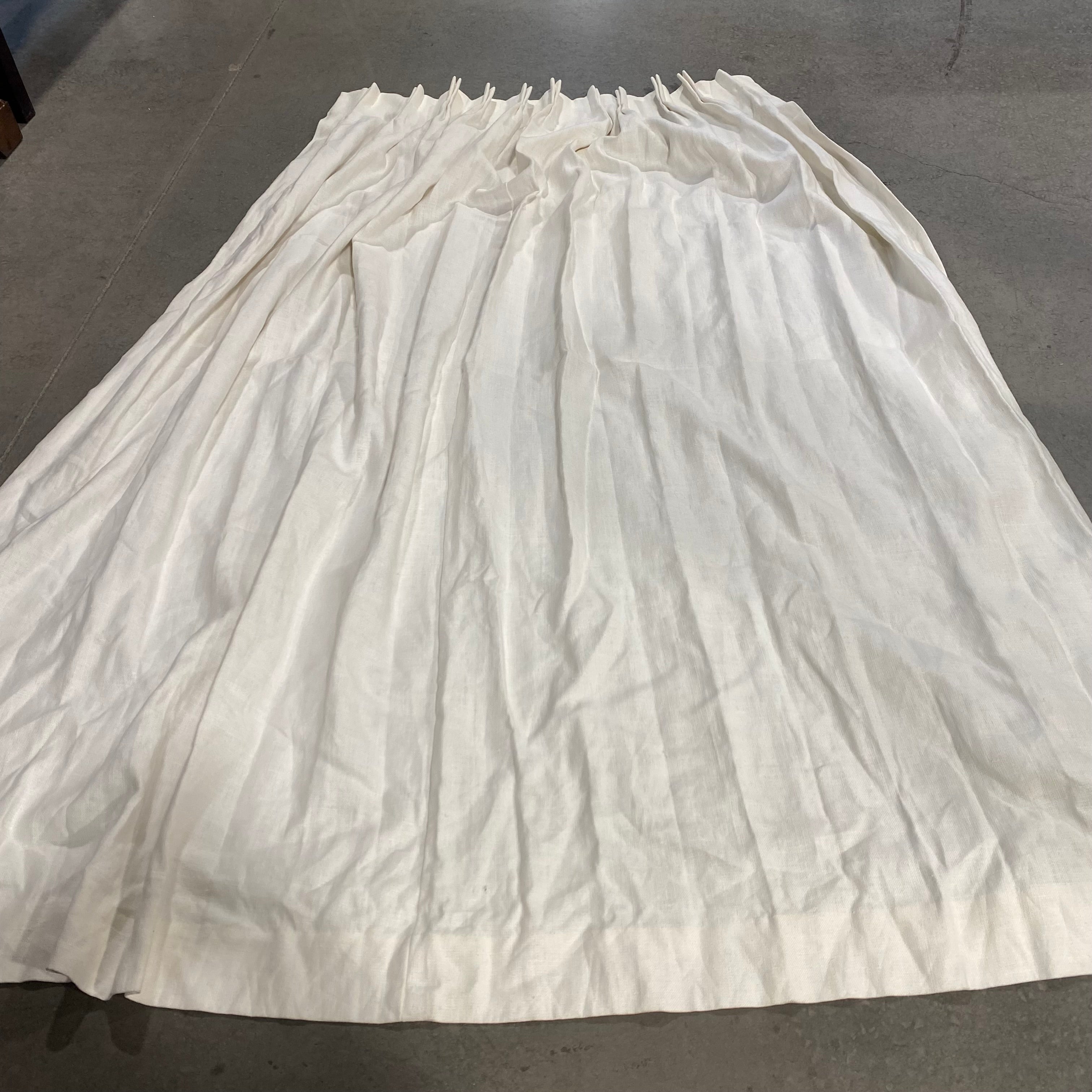 Cream Woven Insulated Curtain Panel 48"x 94"