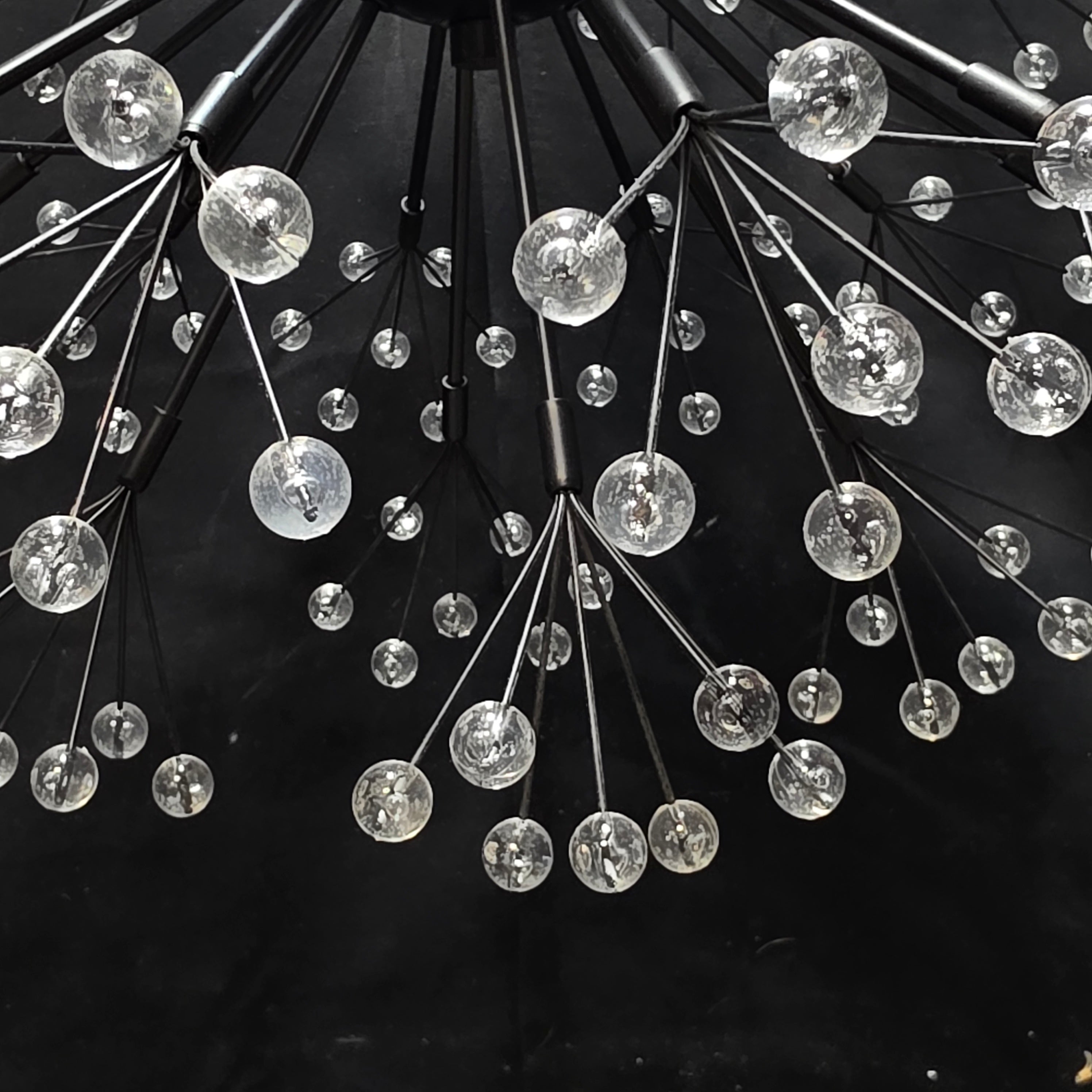 Modern Starburst Origin 21 Corvallis 4 Light Metal Beaded Chandelier 20" Diameter