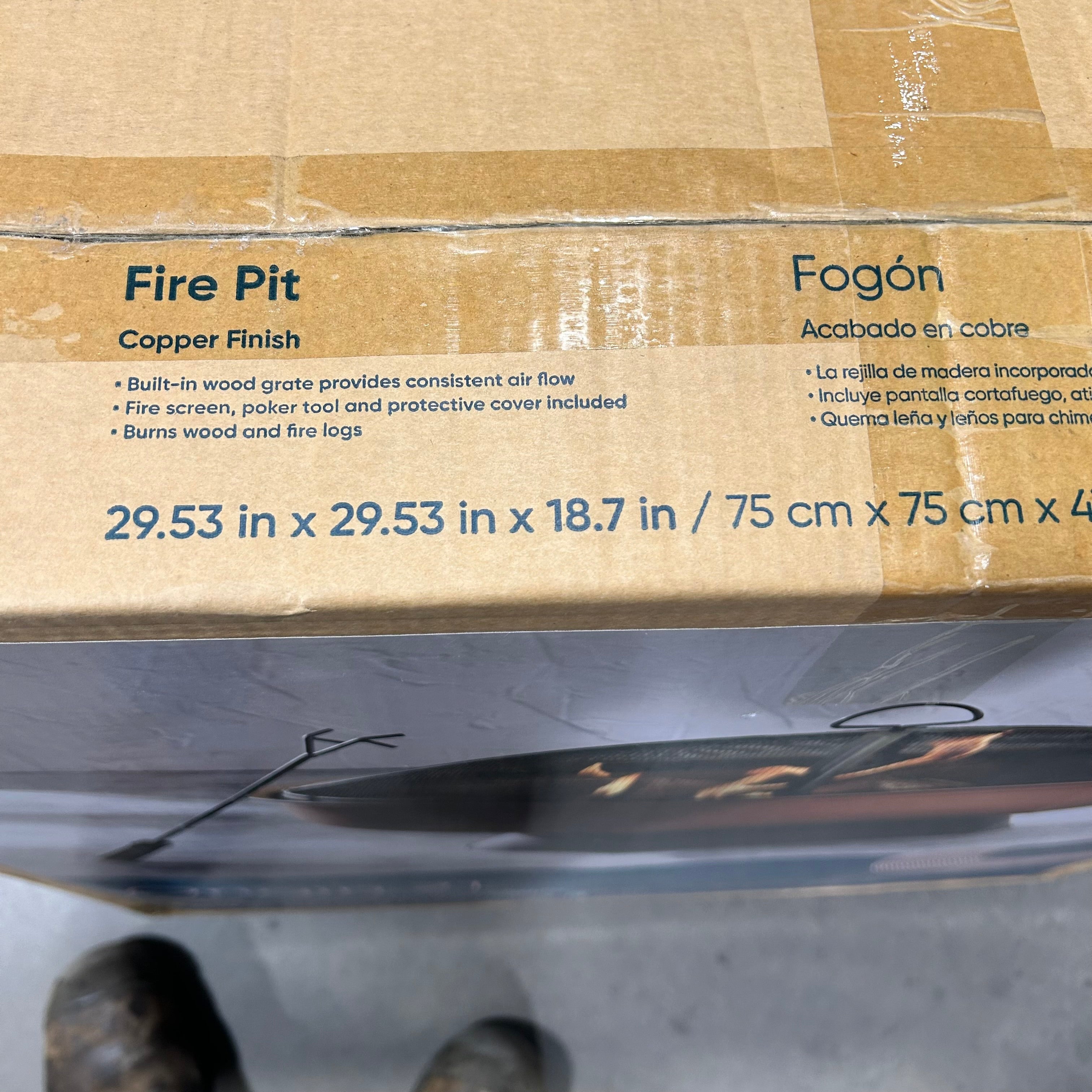 Origin 21 copper Fire Bowl 28"x 21'