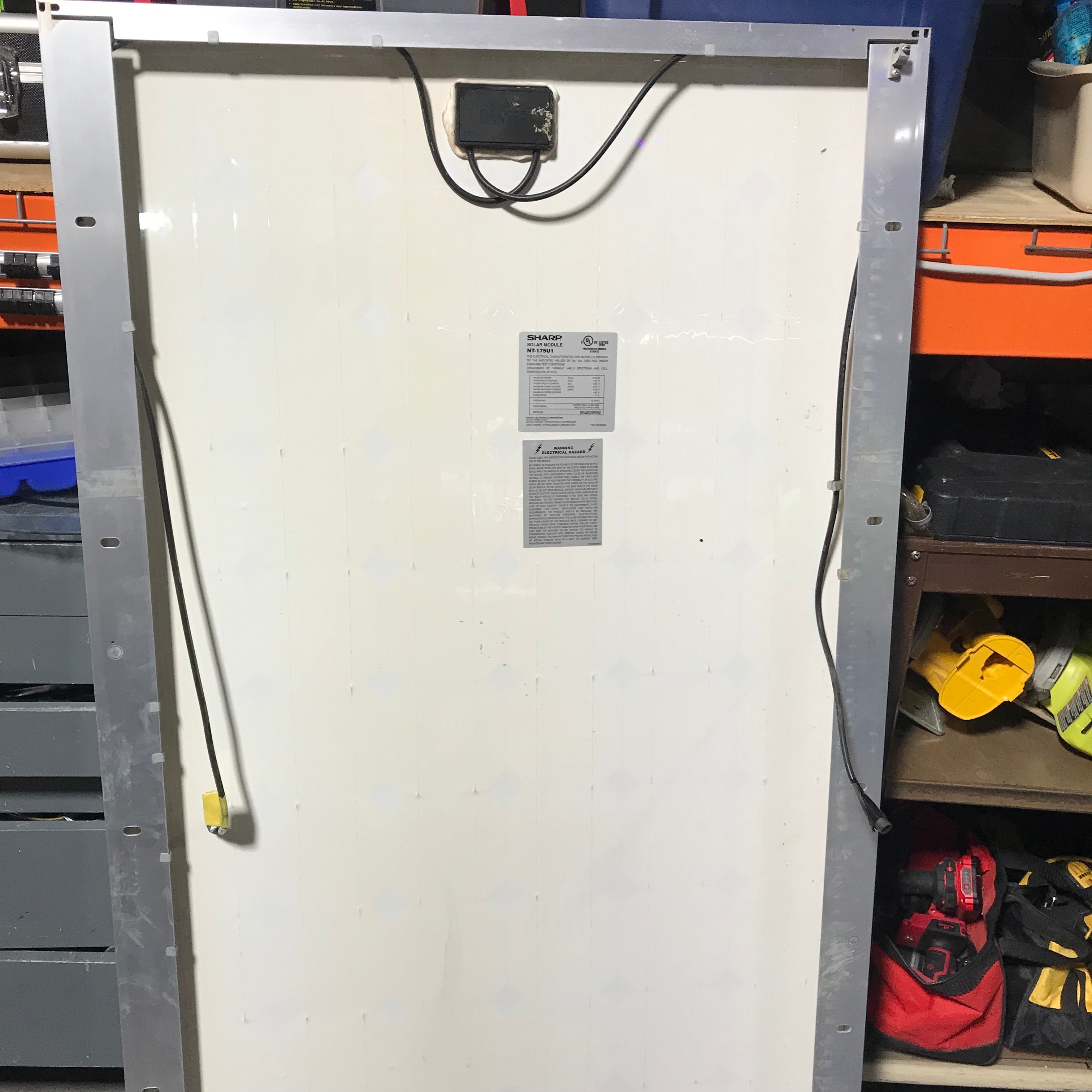 32.5"x 62" 175 W Solar Panel / Model: Sharp Solar Module NT-175U1
