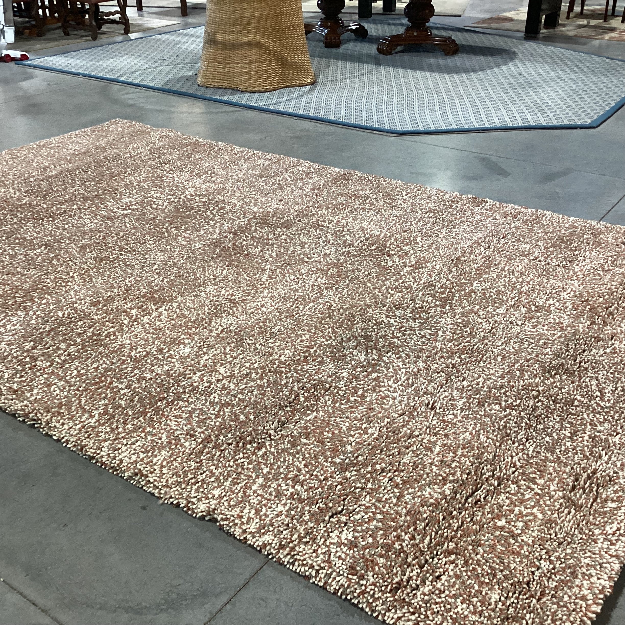 SAVNIK Sofia White Sage Henna Yarn Pile 100% Skein Dyed Wool Custom Rug 8'x 13'