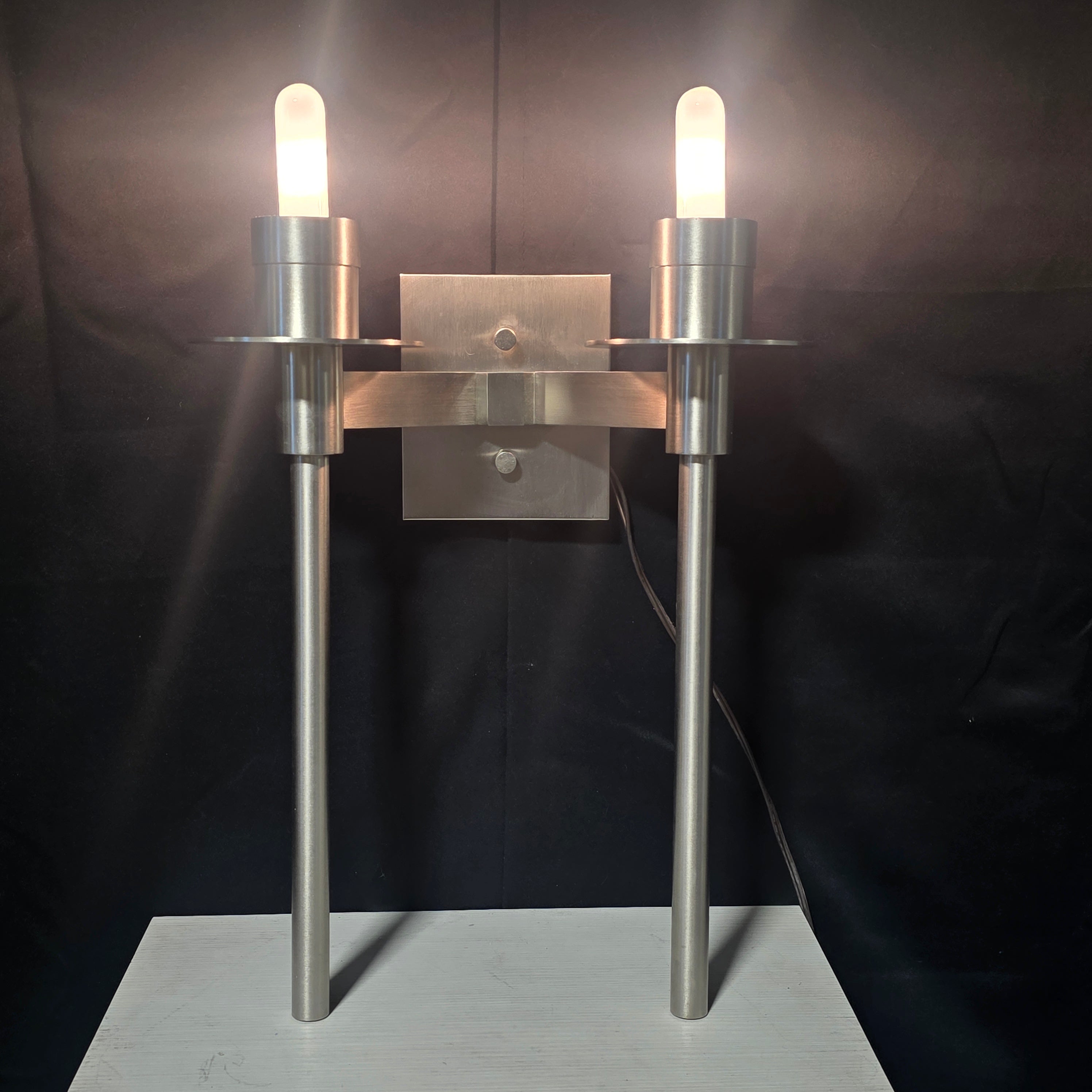 Phoenix Day Co. Double Light Modern Wall Sconce 16"x9"x25"