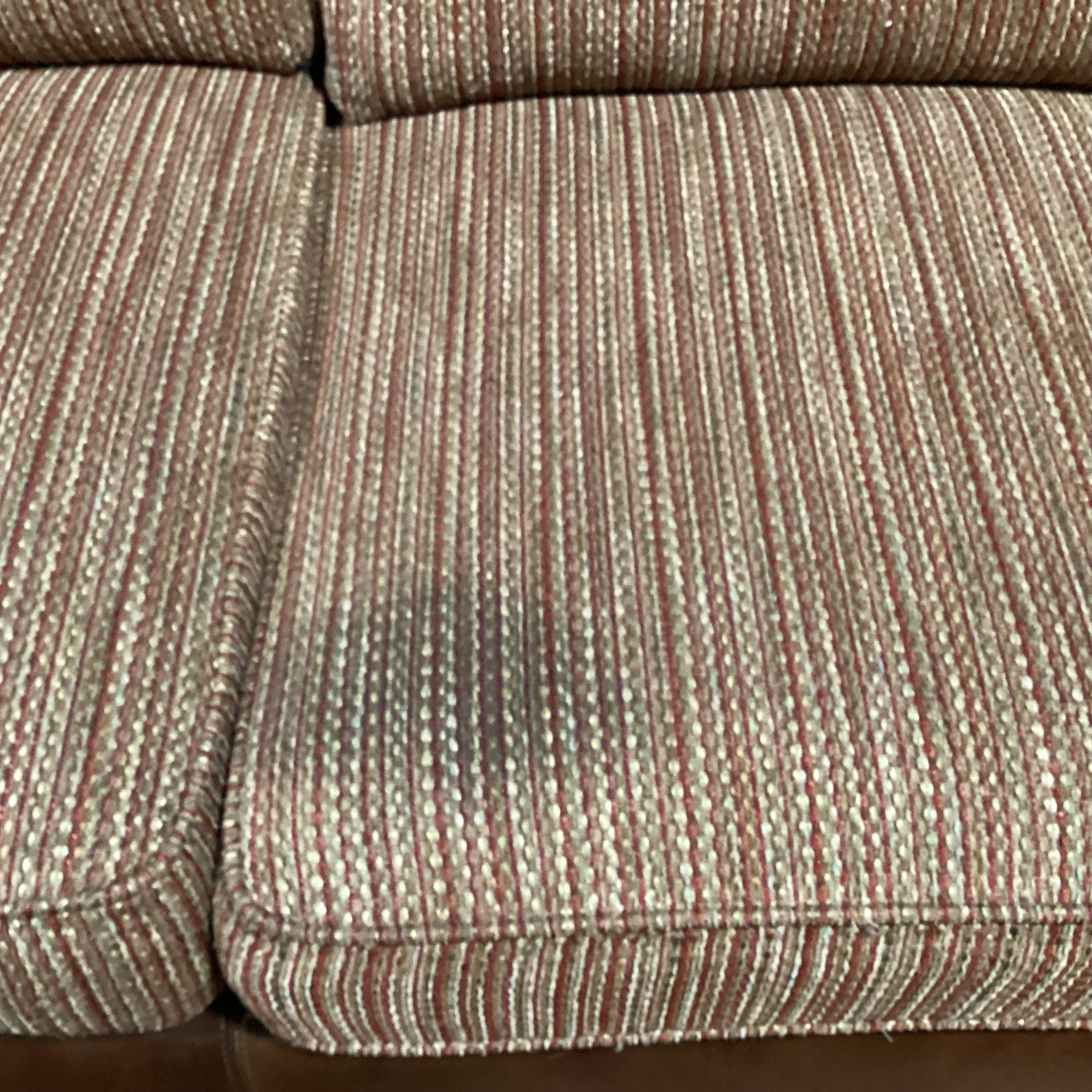 Massoud Gold & Rustic Woven Leather Nailhead Sofa 89"x 40"x 33"