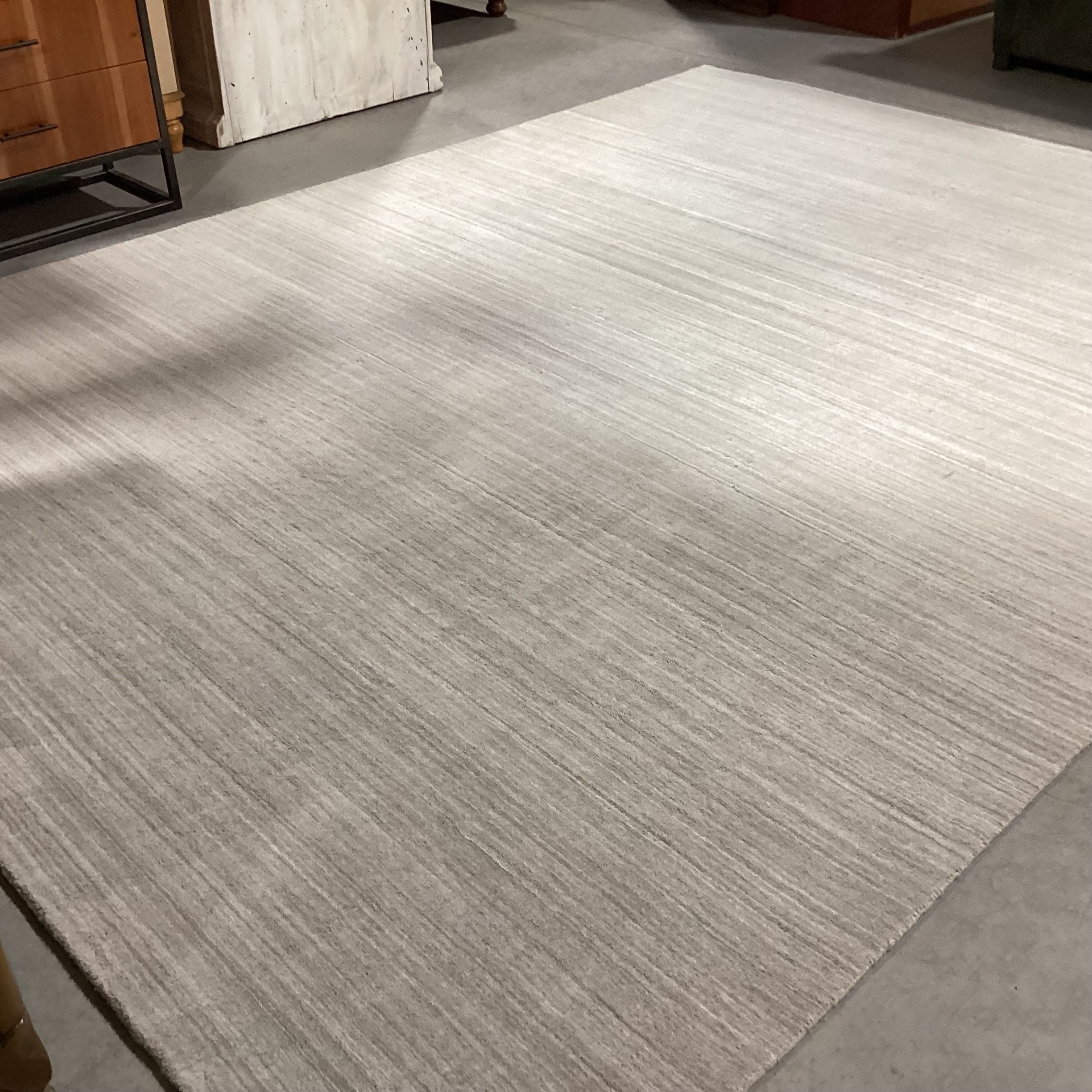Restoration Hardware Fog Polyester Woven Rug 9'x 12'