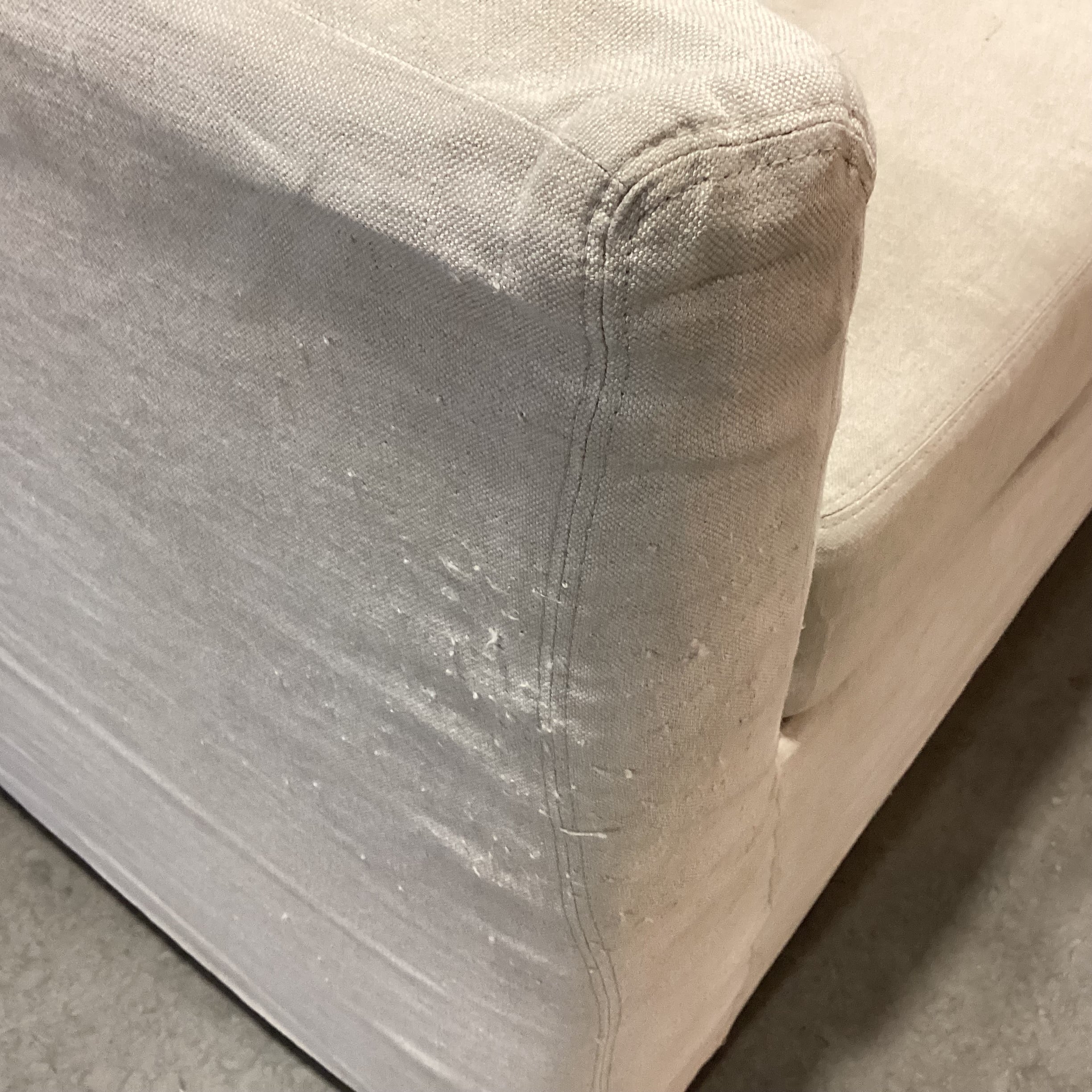 Linen Slipcovered Loveseat Sofa 68"x 34"x 29"