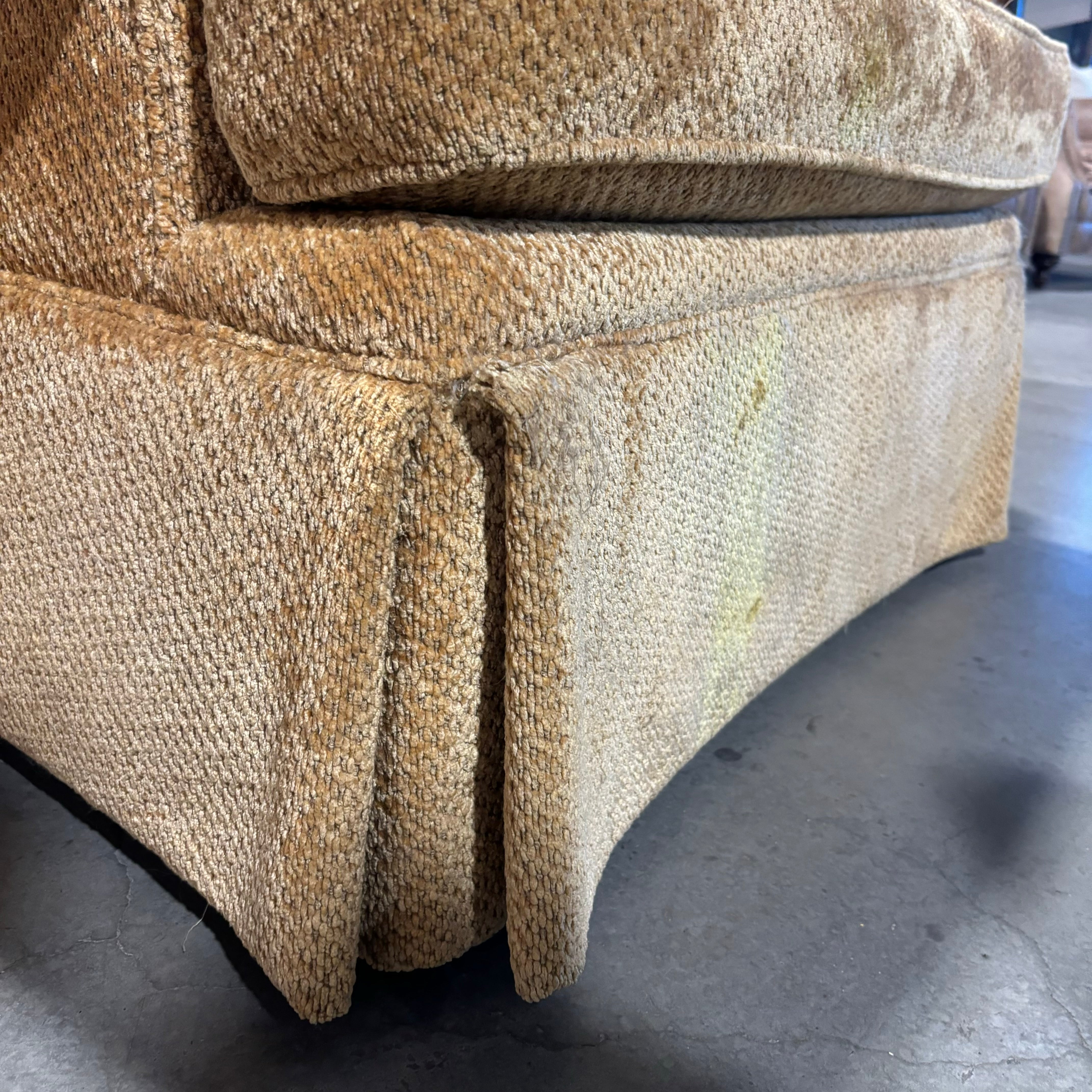 William Alan Gold Chenille Woven Chair 44"x 38"x 31"