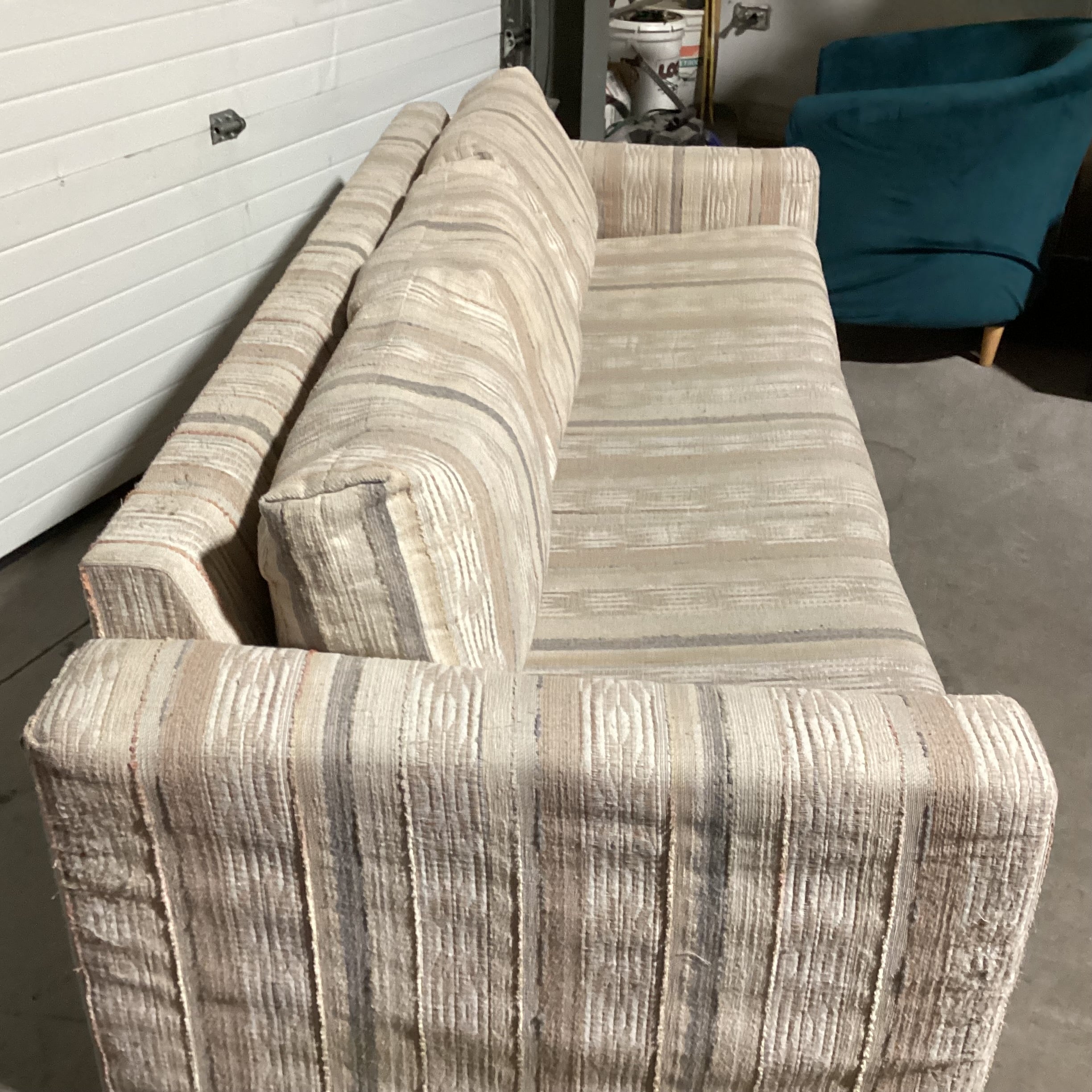 Sand Pastels Texture Woven Sofa 83"x 36"x 26"