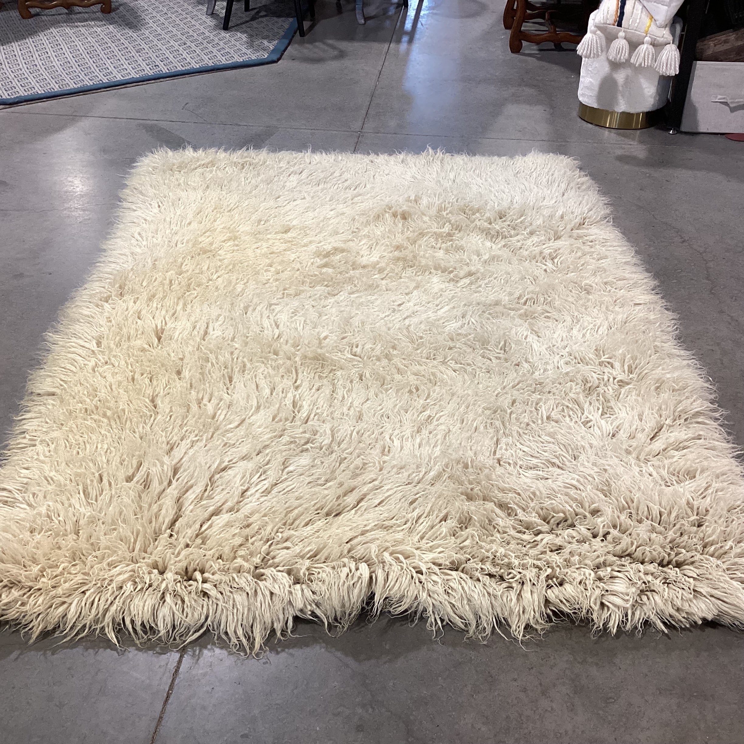 Kokkinos Flokati New Zealand Virgin Sheeps Wool Rug 5'6"x 7'6"