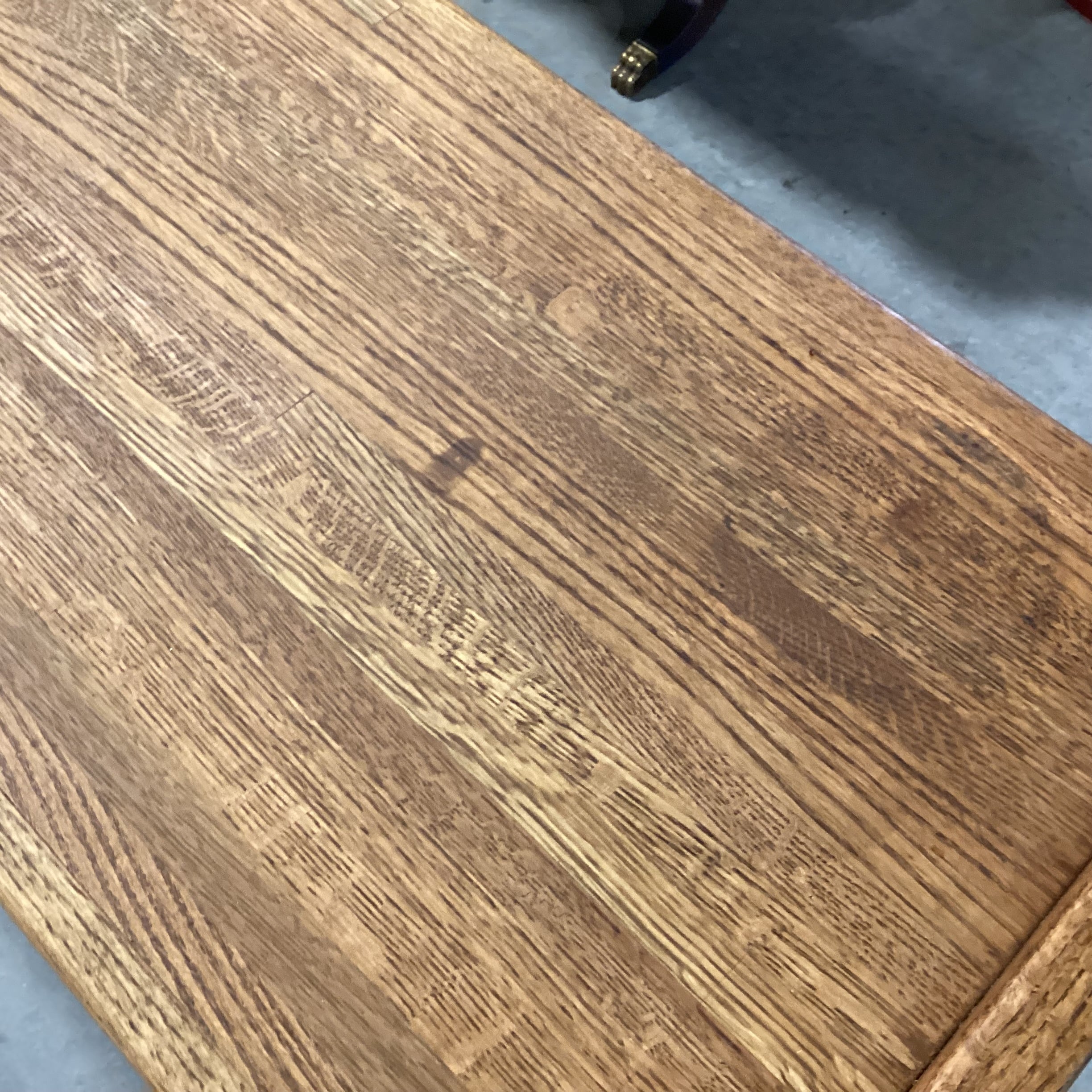 Solid Oak 2 Tiered Console Sofa Table 71.5"x 16"x 26"