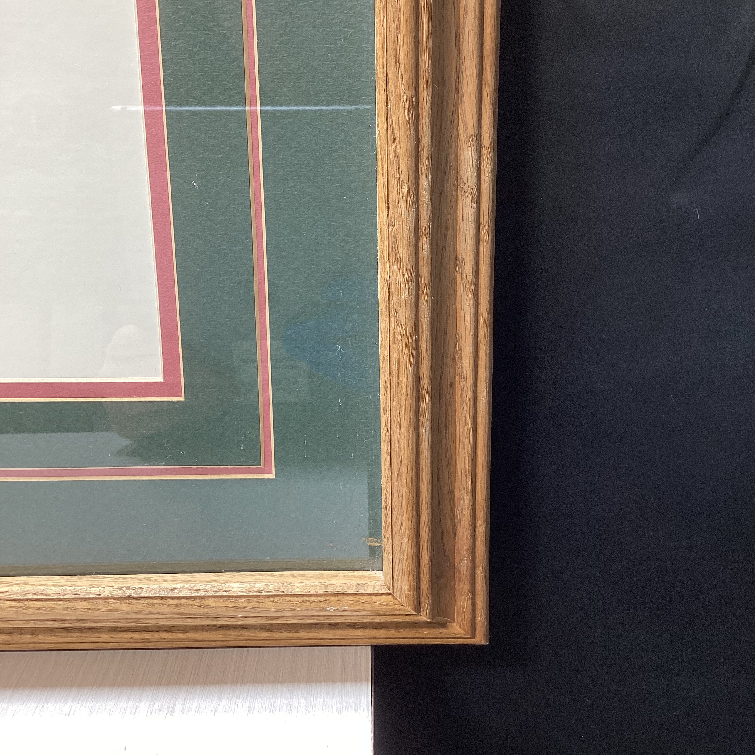 Vintage Norman Rockwell "Mysterious Malady" Print In Wooden Frame With Plaque 23" x 27"
